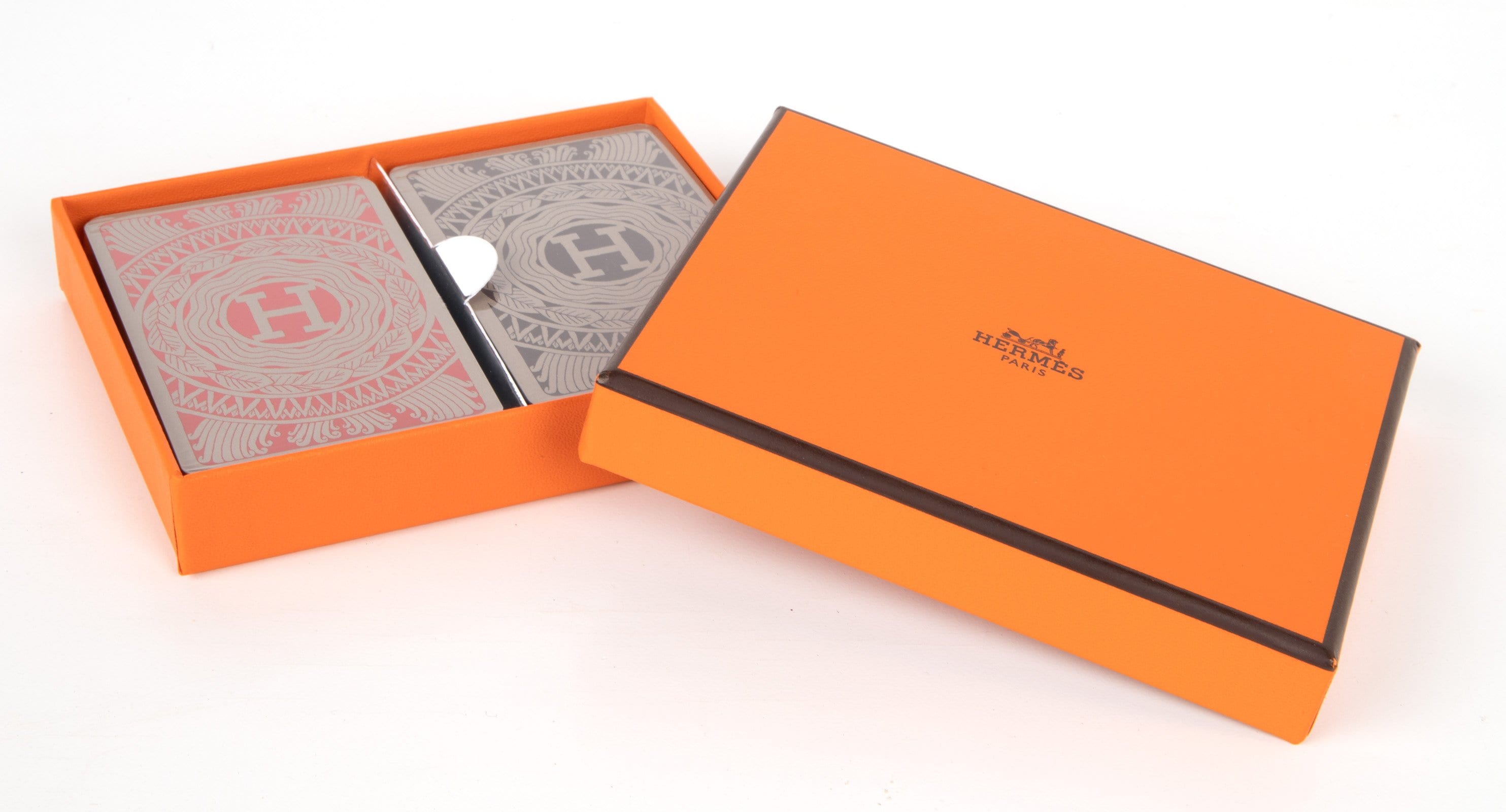 Hermes Jumbo Playing Cards Set Les 4 Mondes GM New w/Box