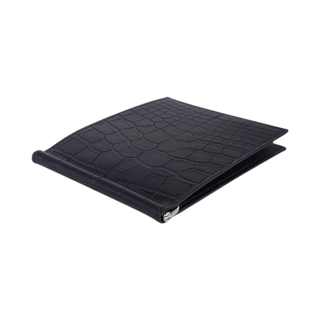 Shop HERMES Poker Unisex Leather Folding Wallet Military Folding