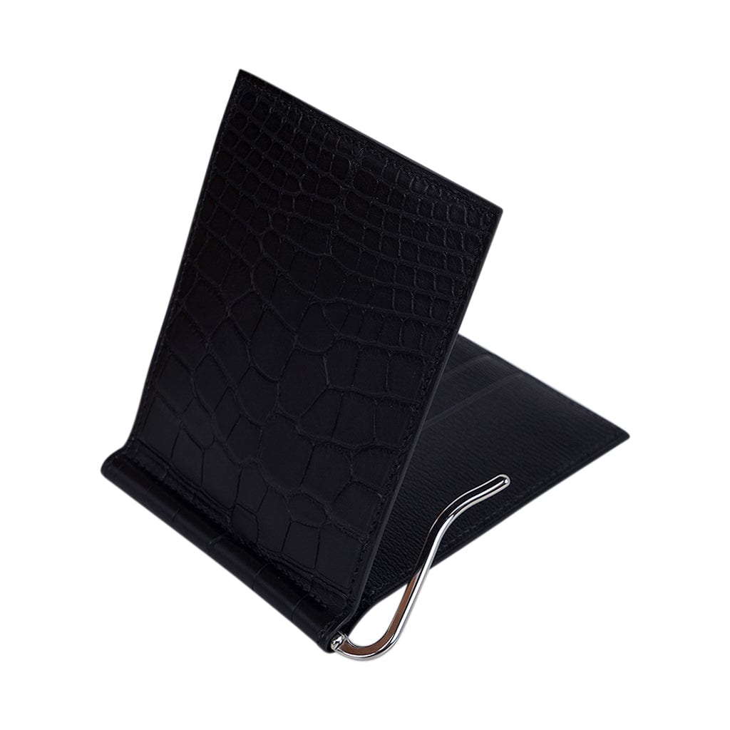 Shop HERMES Poker Unisex Leather Folding Wallet Military Folding