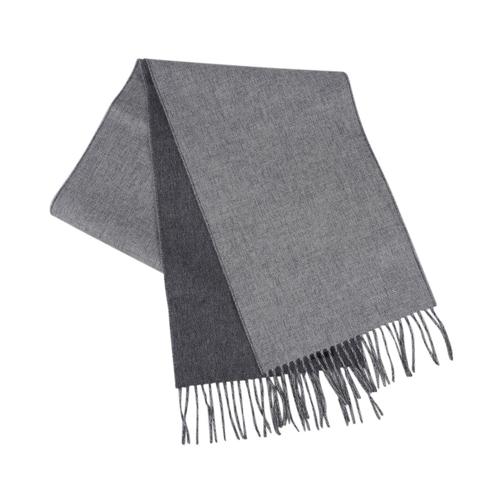 Hermes Rouge H Double Faced Cashmere Stole Scarf Unisex - Chicjoy