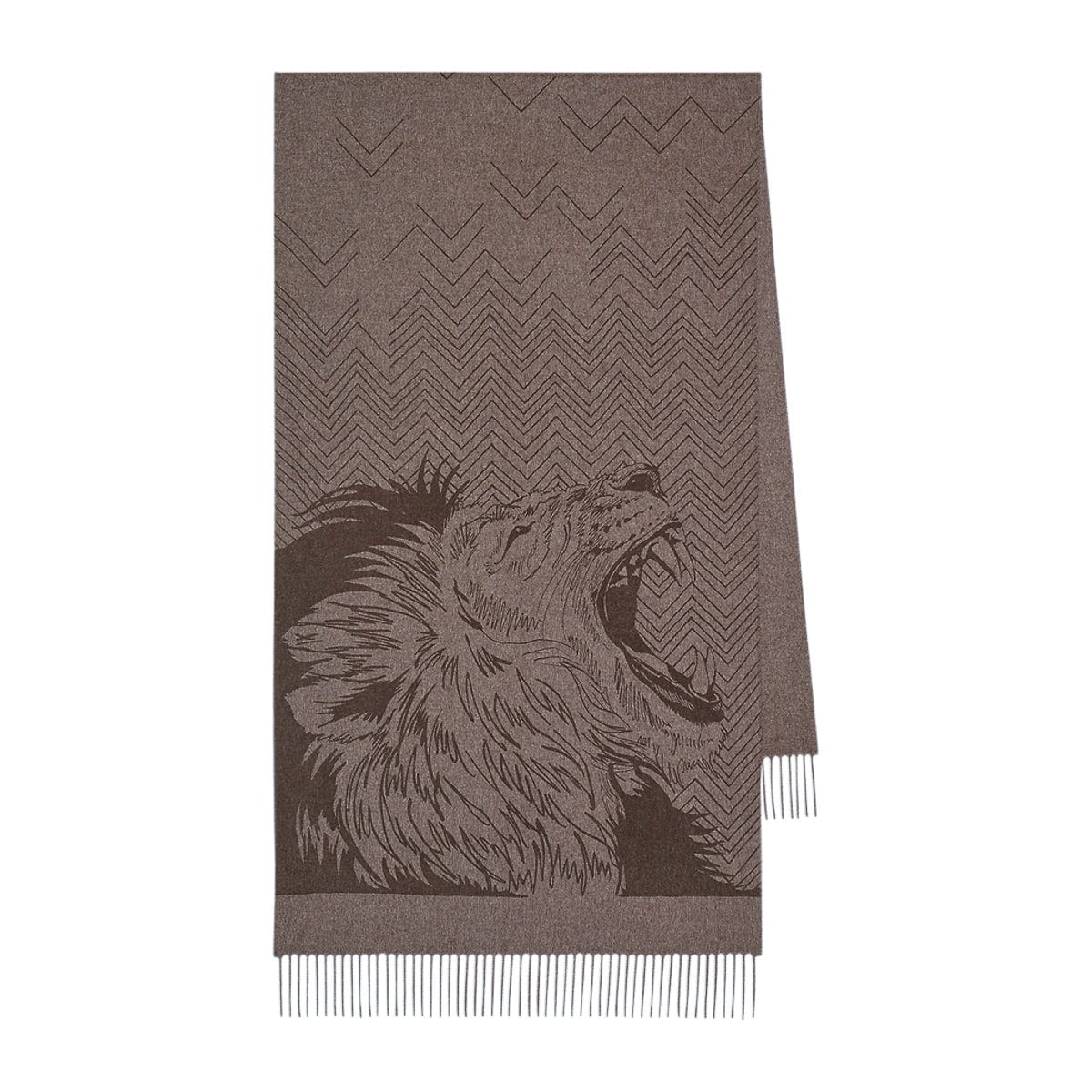 Hermes Men's Cashmere Reversible Scarf Grey / Winter White For Sale at  1stDibs