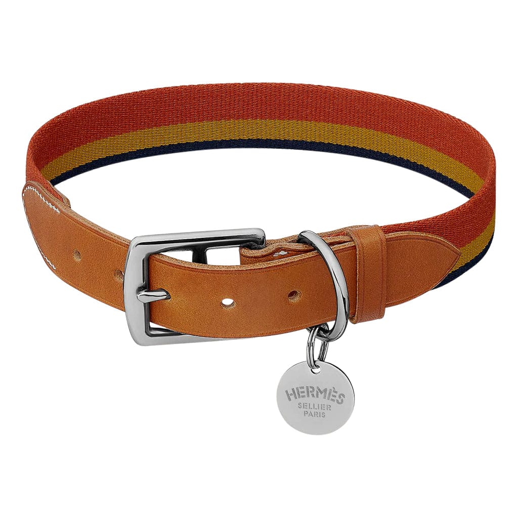 Hermes Hound Leather Dog Collar- 9 Colors