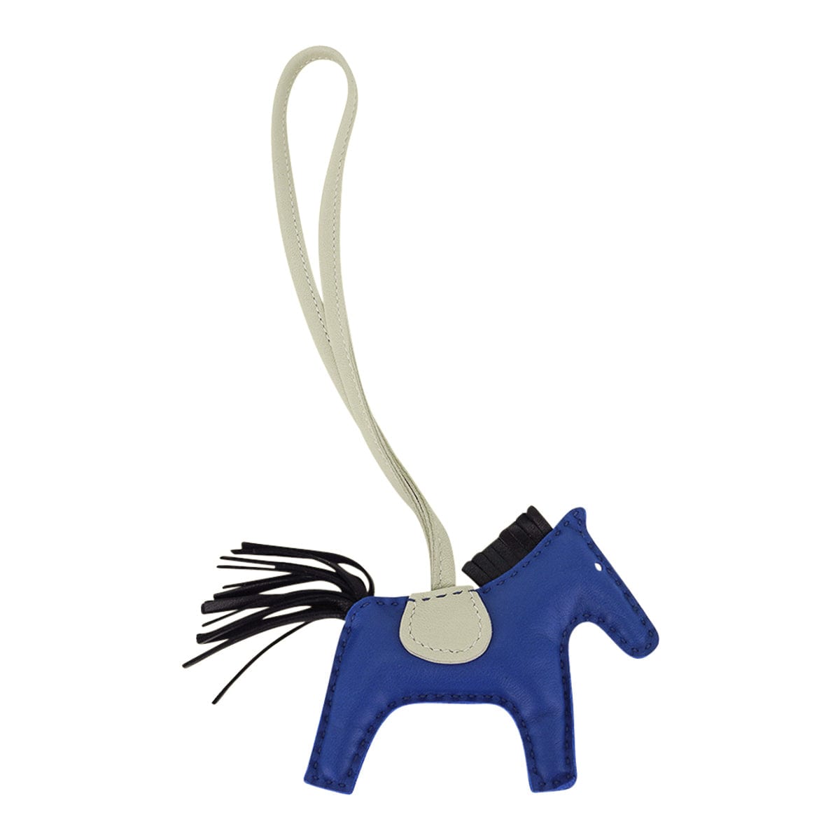 HERMES Rodeo Pegase PM Horse Bag Charm Blue de France/Blue Sapphire/Mauve  Sylvestre