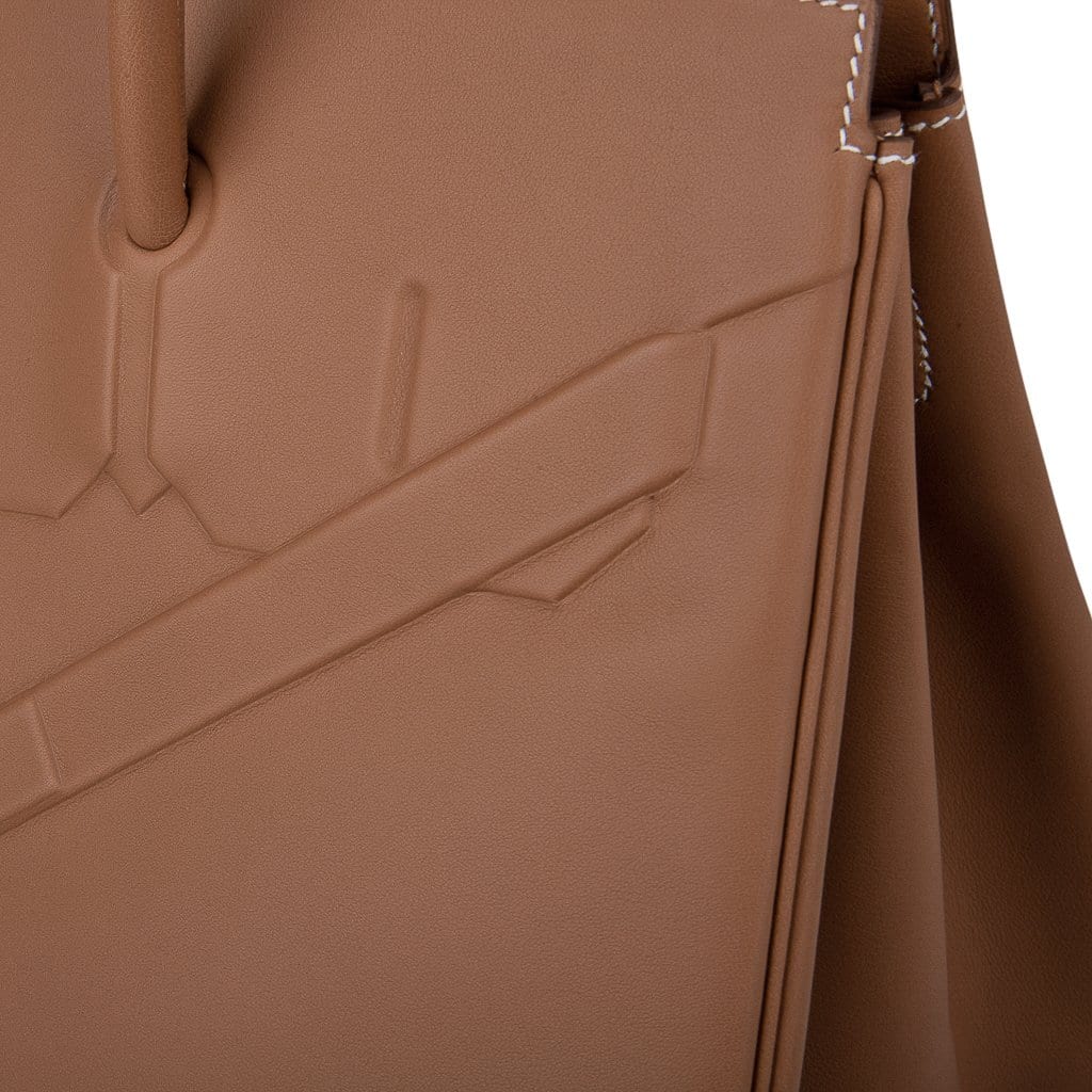 Hermes Shadow Birkin 25 Bag Gold Evercalf Limited Edition – Mightychic