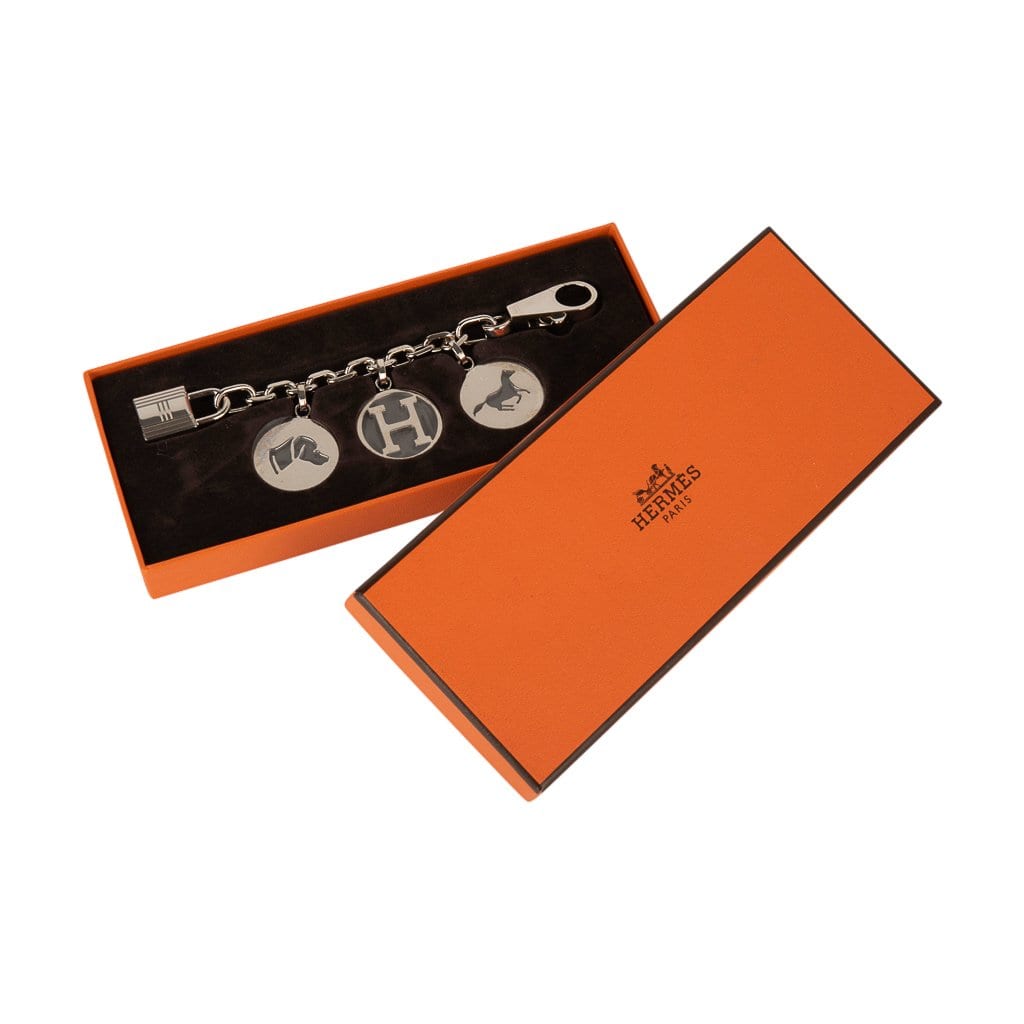 Hermes Shopping Bag Orange Bag Charm New w/ Box – Mightychic
