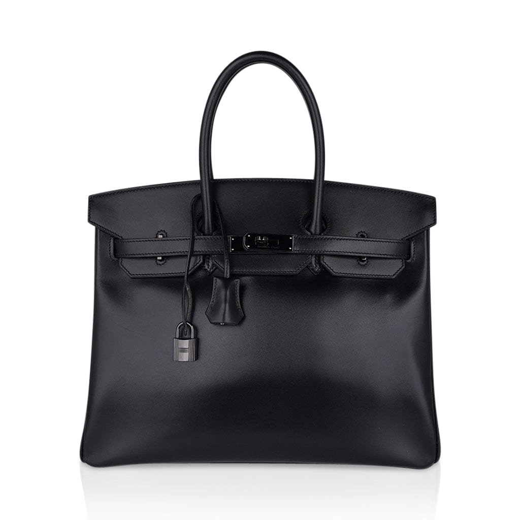Hermès Birkin Limited Edition 35 Noir (Black) Tri-Leather, Veau