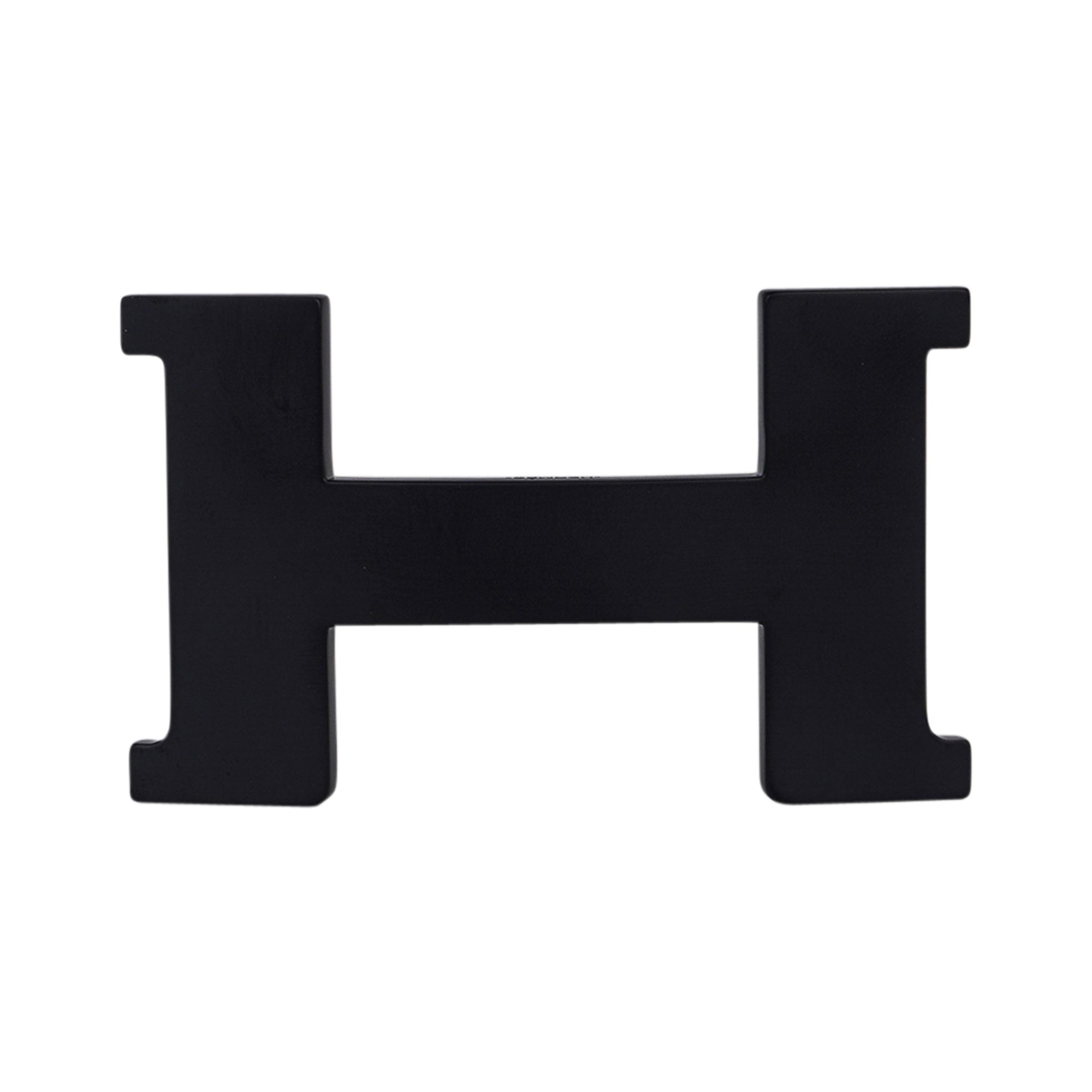 Hermes So Black Box Leather Belt H Constance 38 mm Reversible 85