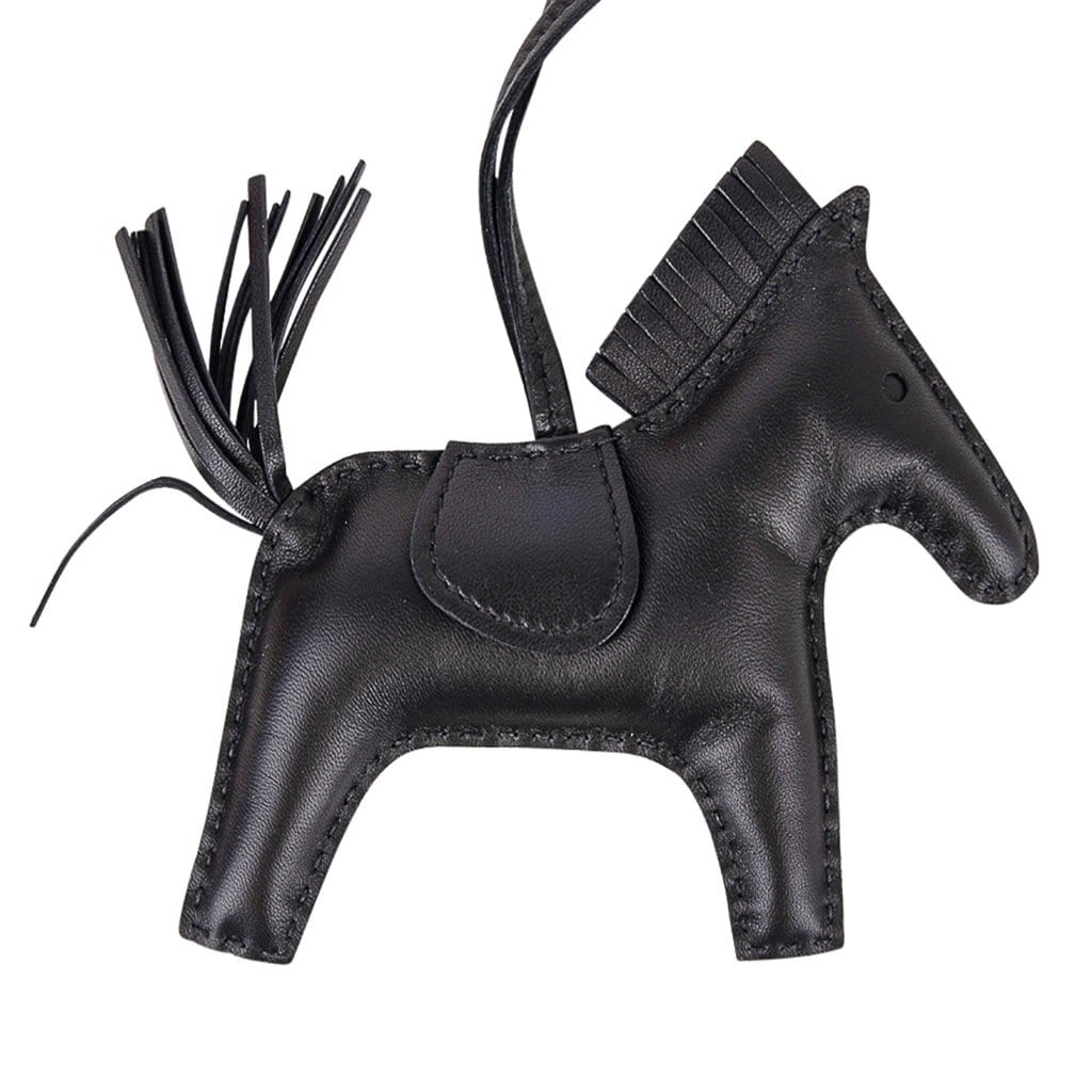 NEW Hermes So Black Rodeo Horse Charm PM (so black)