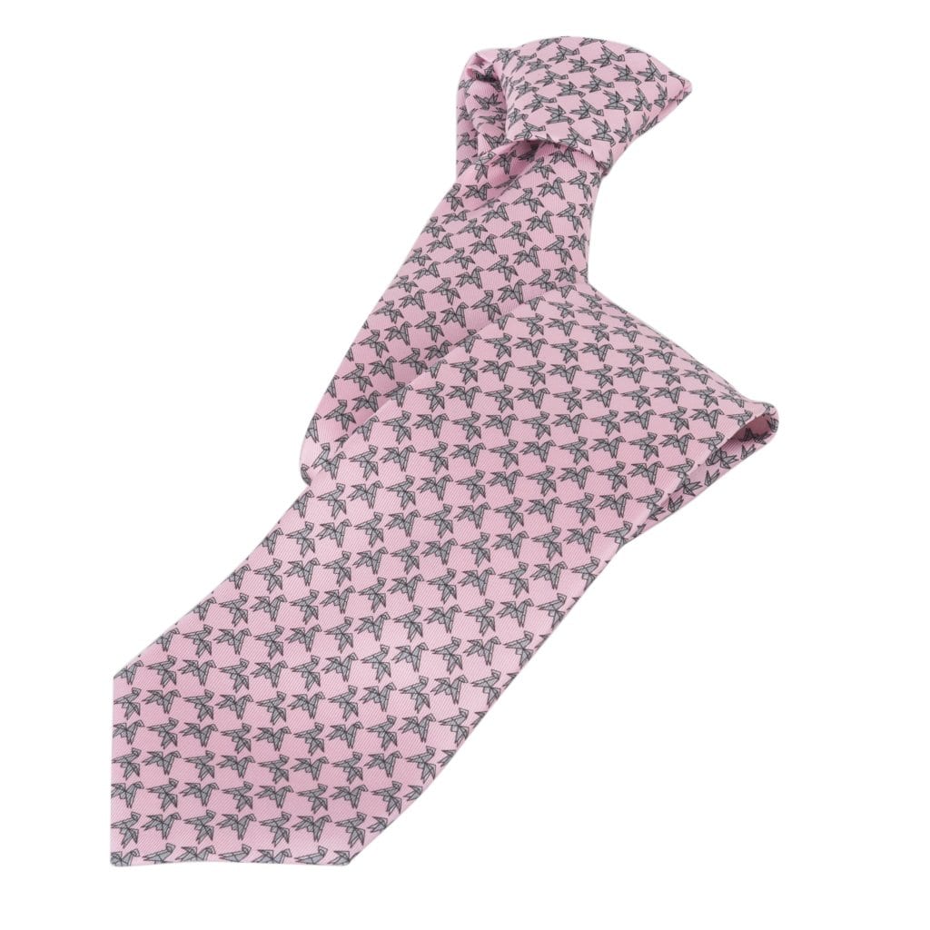 Blue Horses and Horse Shoes All Over Men's Tie