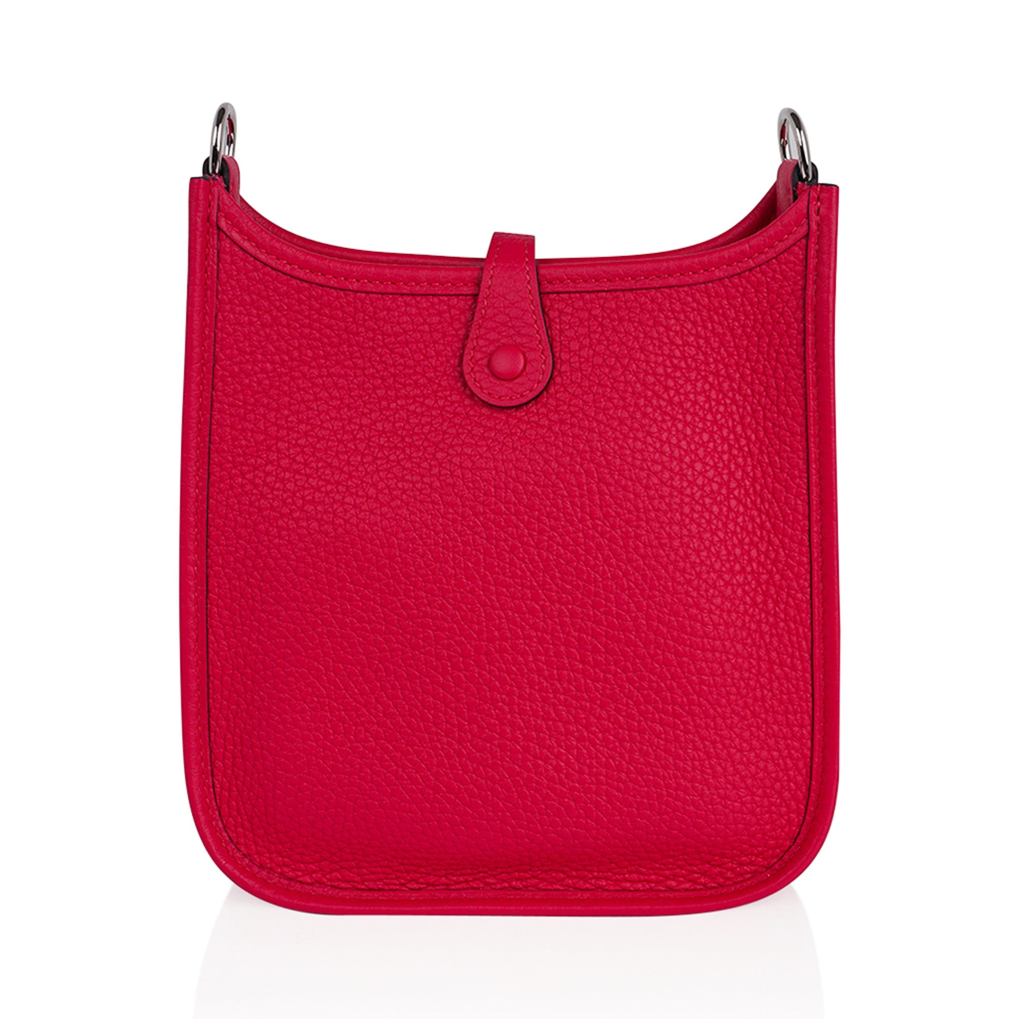 Hermes Mini Evelyne III TPM Bag Framboise Clemence Leather with Pallad –  Mightychic