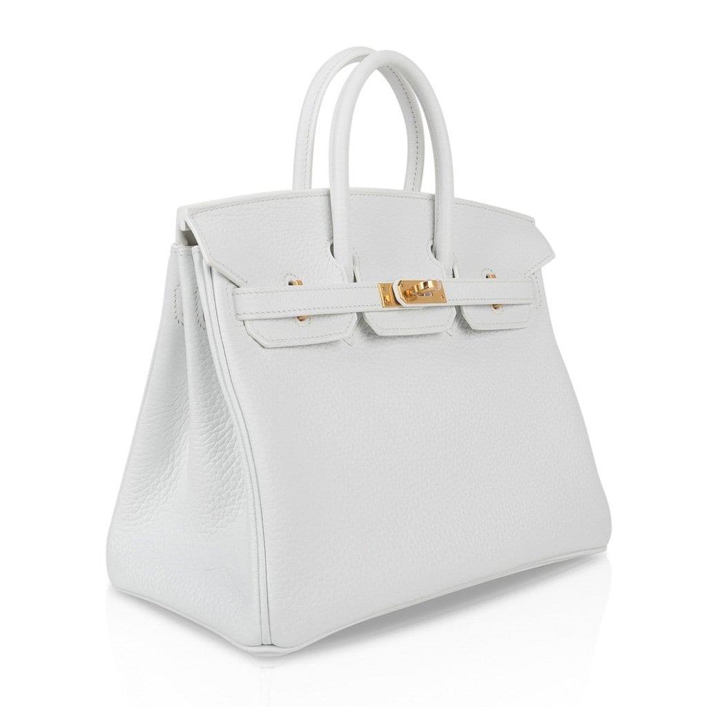 Hermès Birkin White 40 Clemence Handbag
