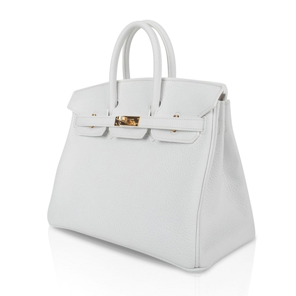 Hermès - Authenticated Birkin 25 Handbag - Leather White Plain for Women, Never Worn
