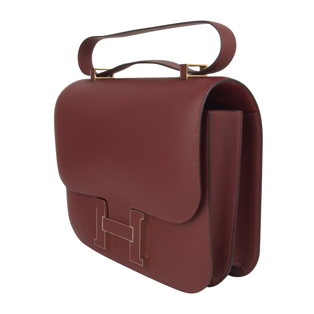Hermès Constance Cartable Veau Shadow Ombrero H Red Rouge H Box Calf with  Enamel Hardware - Bags - Kabinet Privé