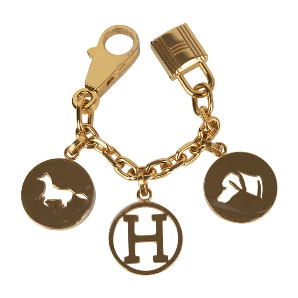 Hermes gold Breloque bag charm.  Hermes accessories, Hermes, Handbag