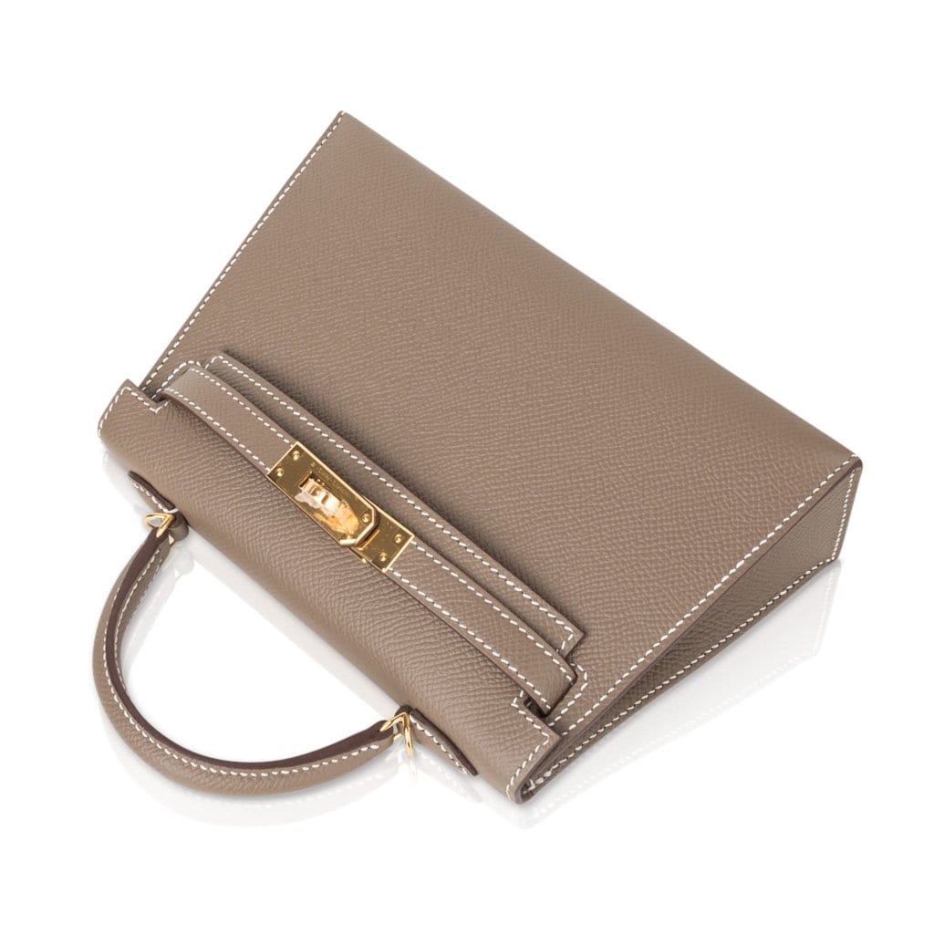 Hermès Mini Kelly II Black Epsom Gold Hardware – Privé Porter