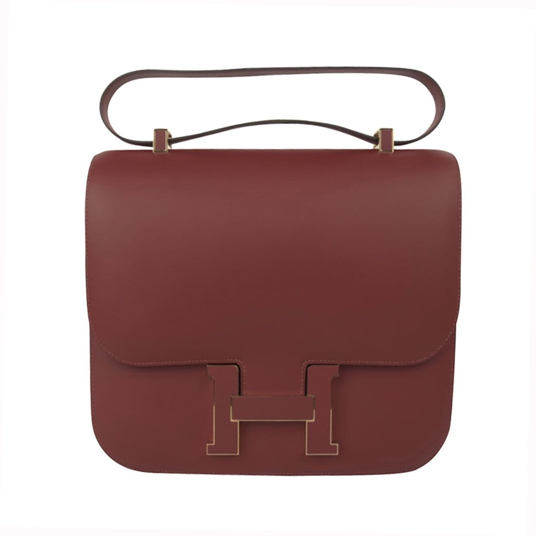 Hermès Constance Cartable Veau Shadow Ombrero H Red Rouge H Box Calf with  Enamel Hardware - Bags - Kabinet Privé