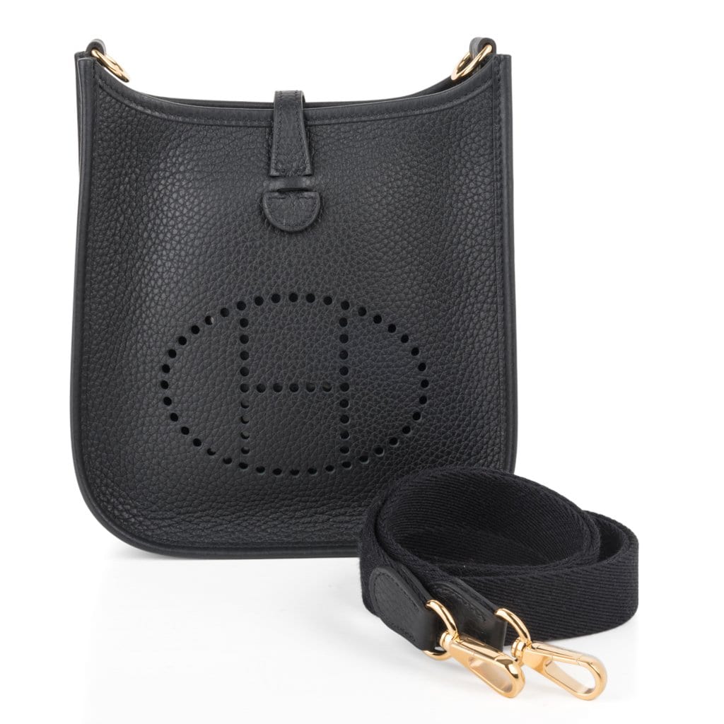 Hermes Evelyne TPM Bleu Zellige Clemence Gold Hardware – Madison Avenue  Couture