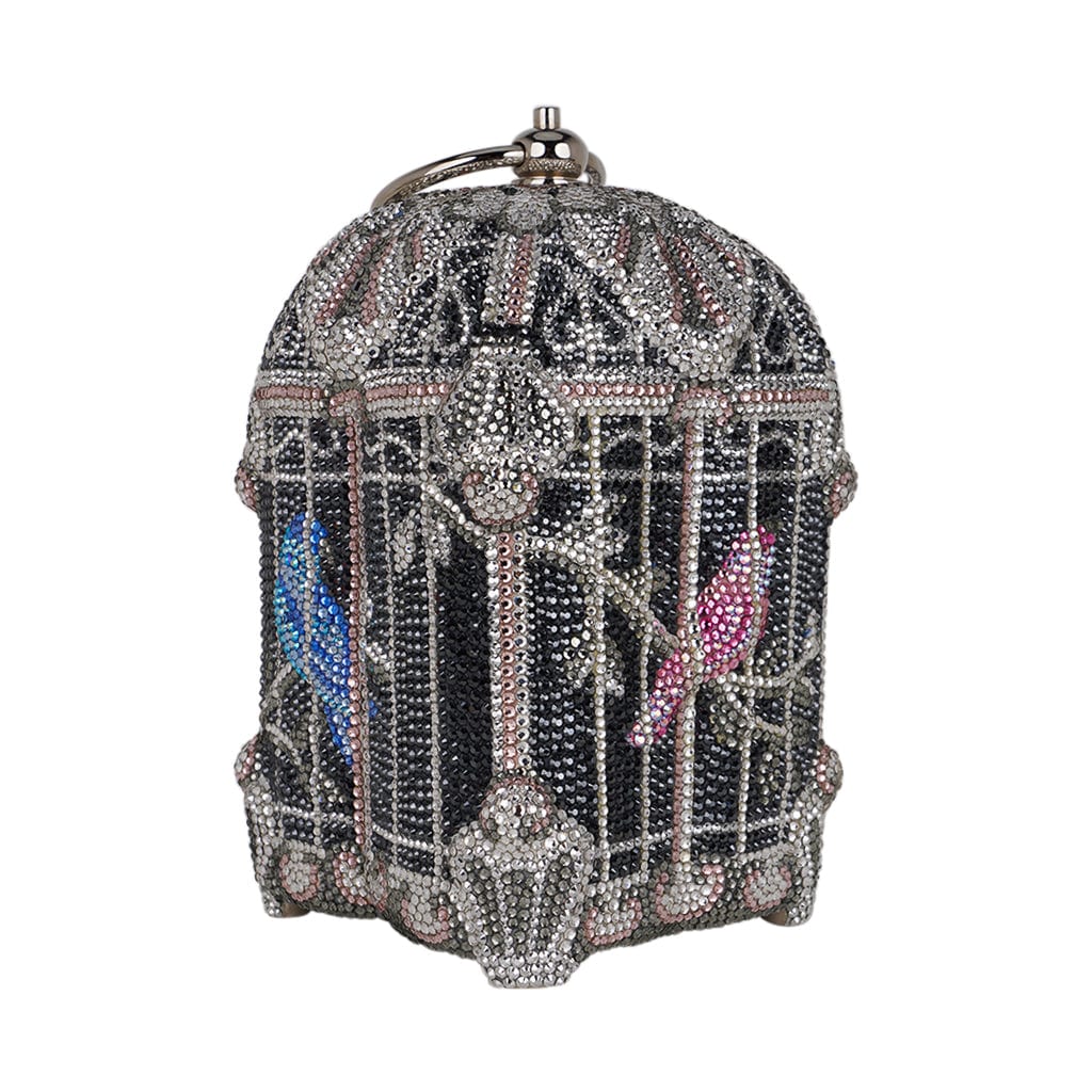 Judith Leiber Birdcage Crystal Minaudiere Rare Collectors Edition