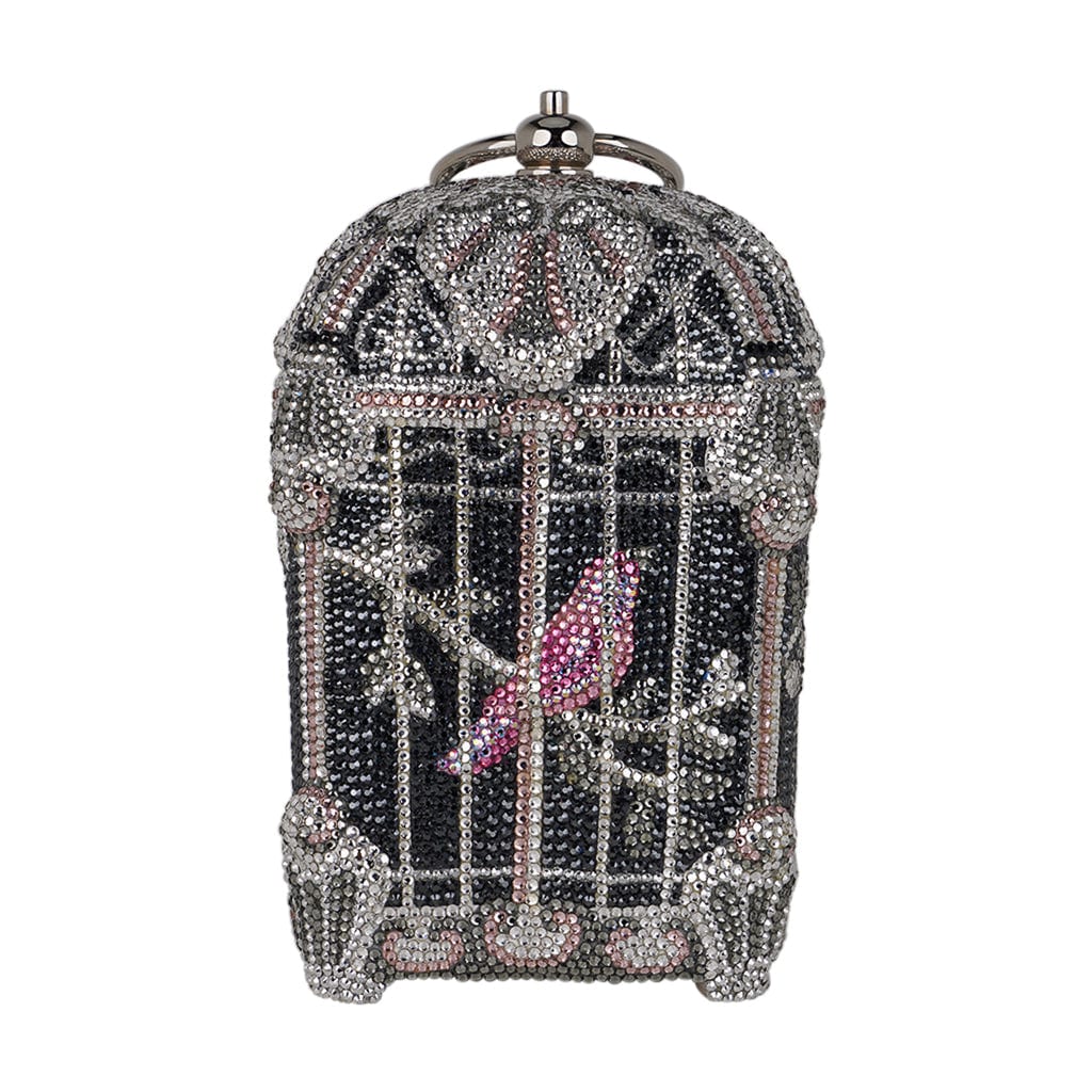 Judith Leiber Birdcage Crystal Minaudiere Rare Collectors Edition