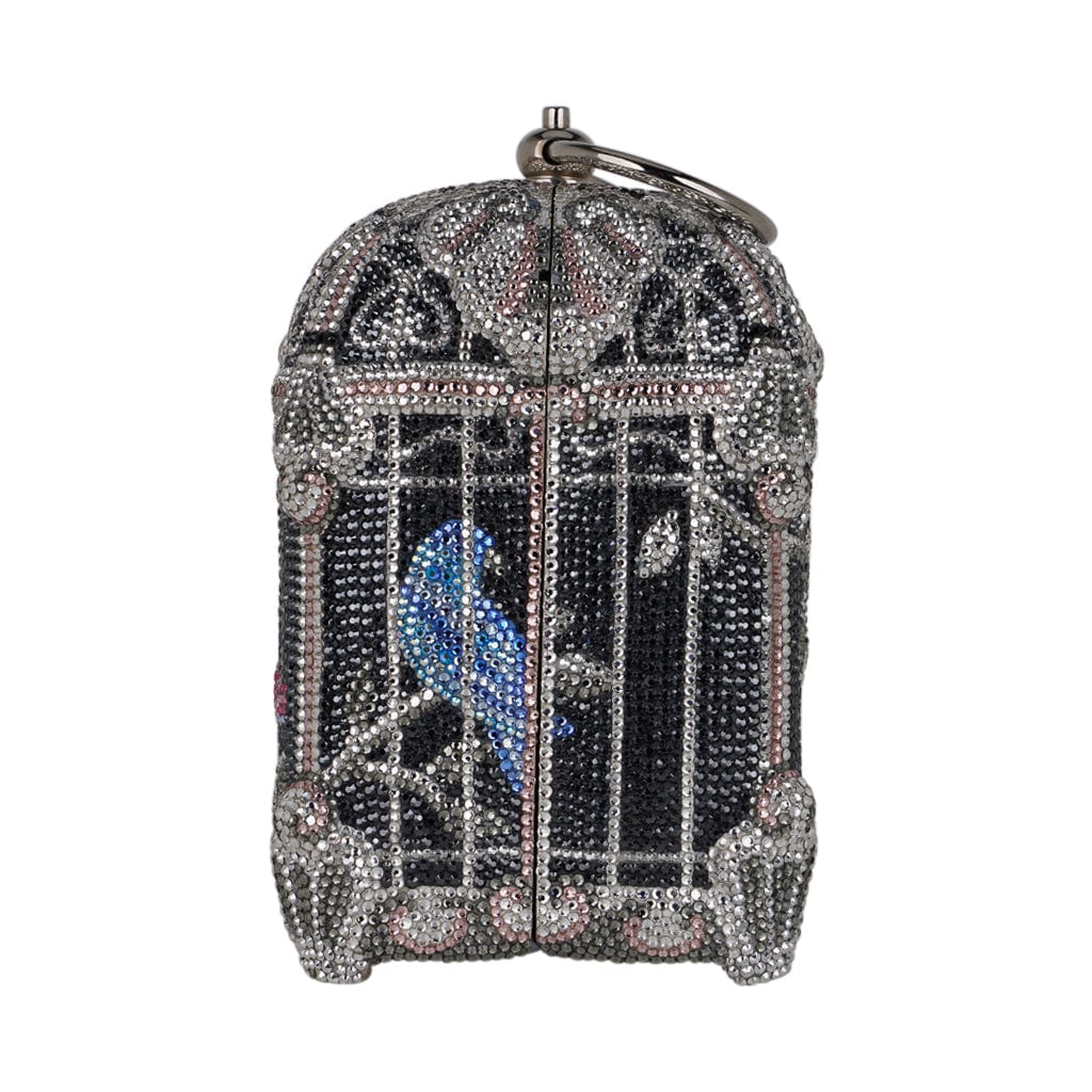 Judith Leiber Birdcage Crystal Minaudiere Rare Collectors Edition Bag