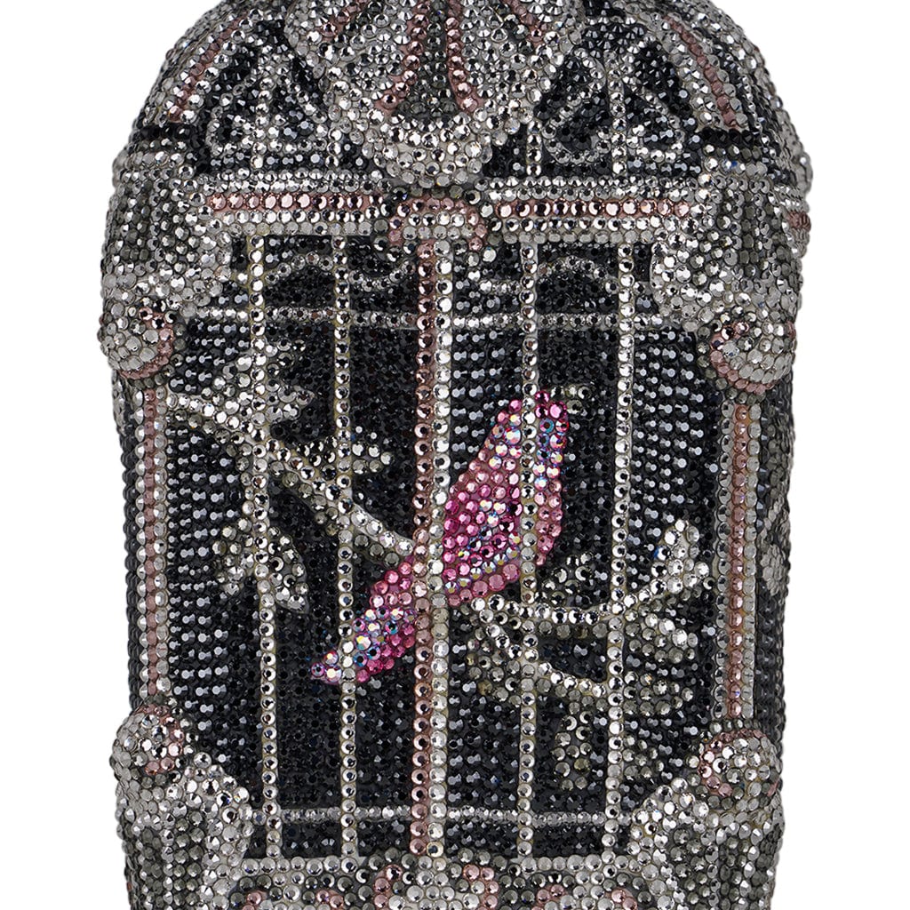 Judith Leiber Birdcage Crystal Minaudiere Rare Collectors Edition Bag