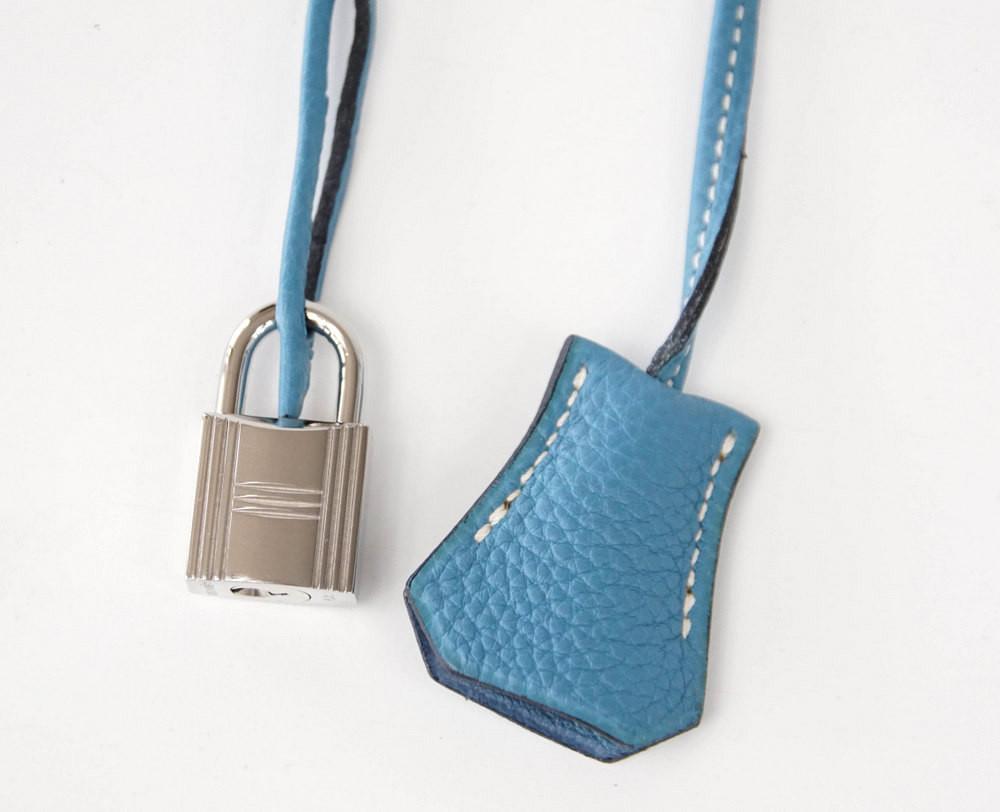 Hermes Birkin 35 Bag Iconic Rare Blue Jean Togo Gold Hardware – Mightychic