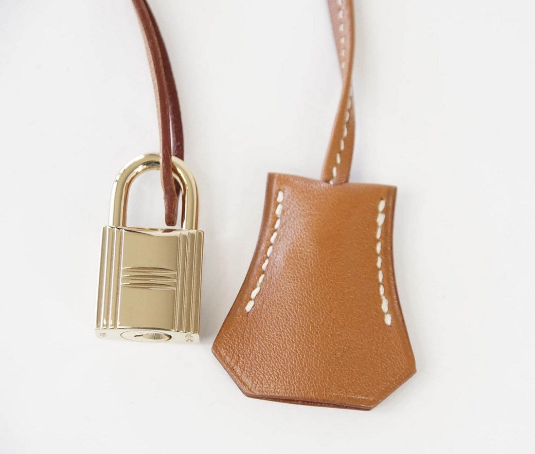 Authentic Hermes Vintage Brown Leather Kelly 35 Retourne Bag 