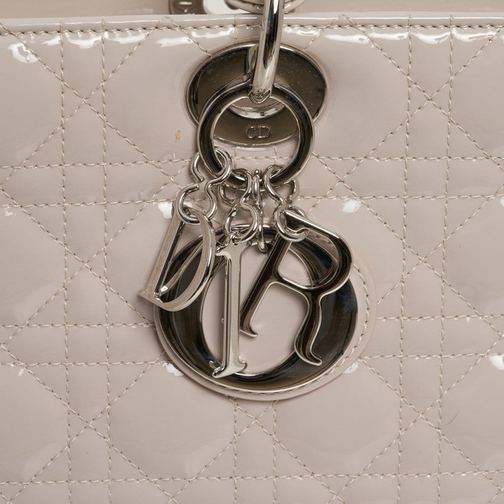 Christian Dior Lady Dior Cannage Leather Crossbody Chain Wallet Black