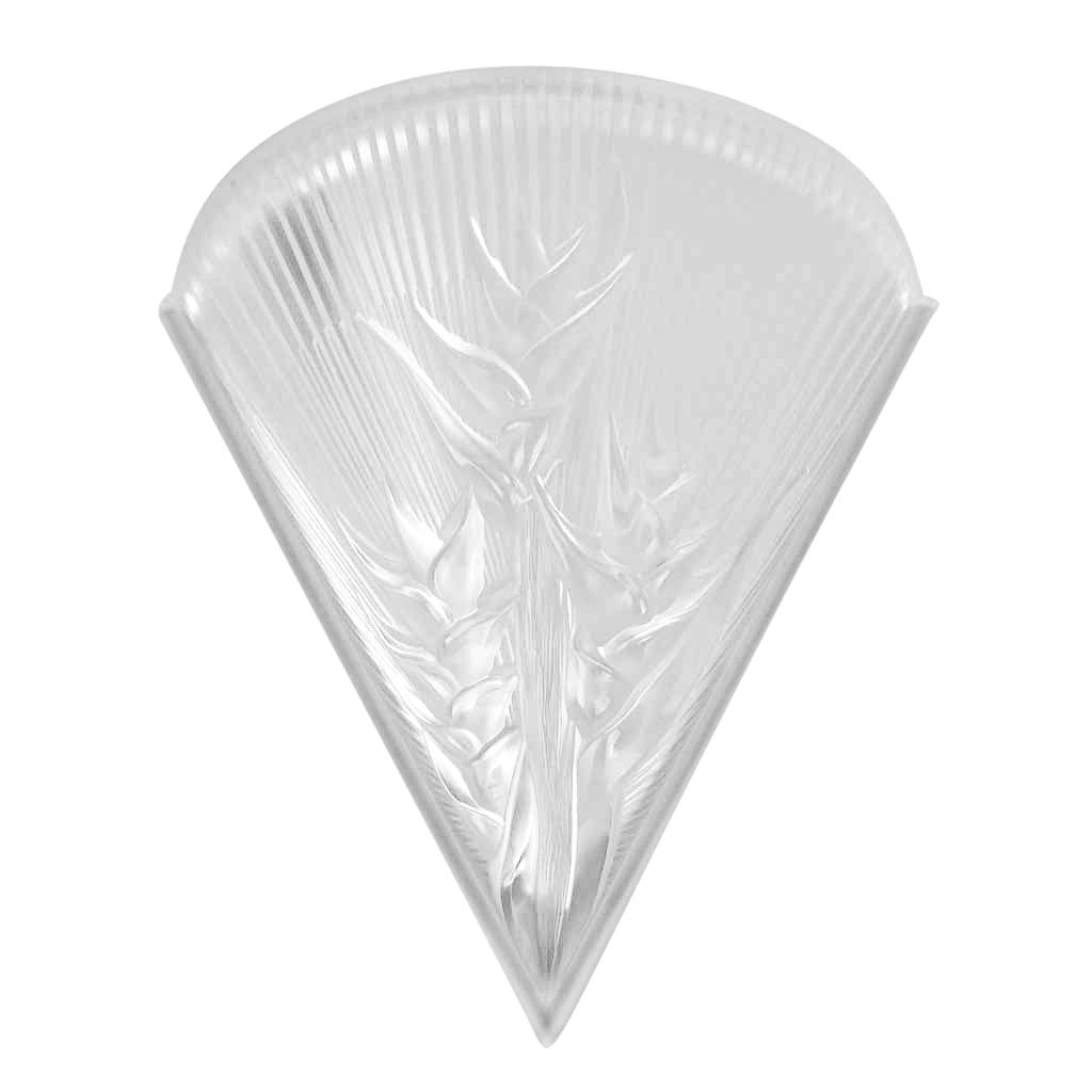 Lalique Heliconia Crystal Wall Sconce Set of Two