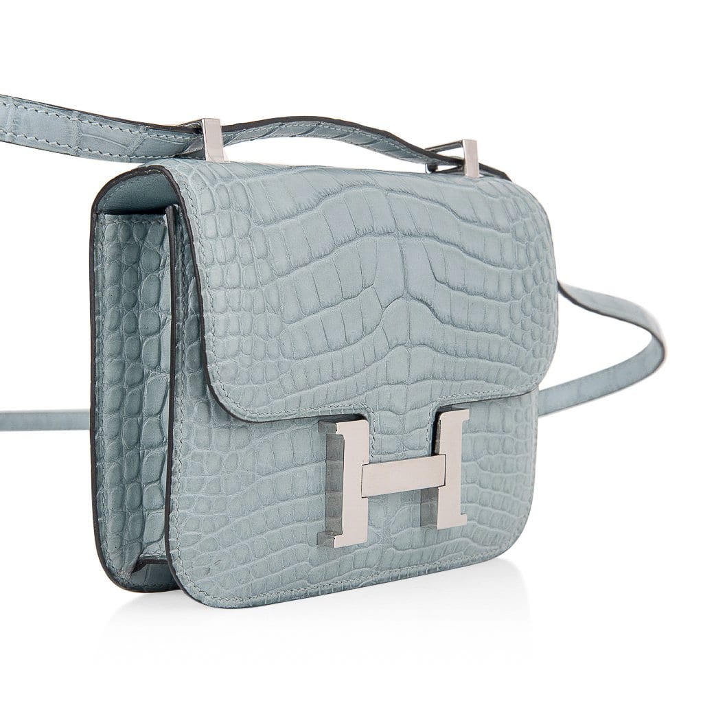 Hermes Constance Bag 18 Gris Perle Matte Alligator nwt – Mightychic