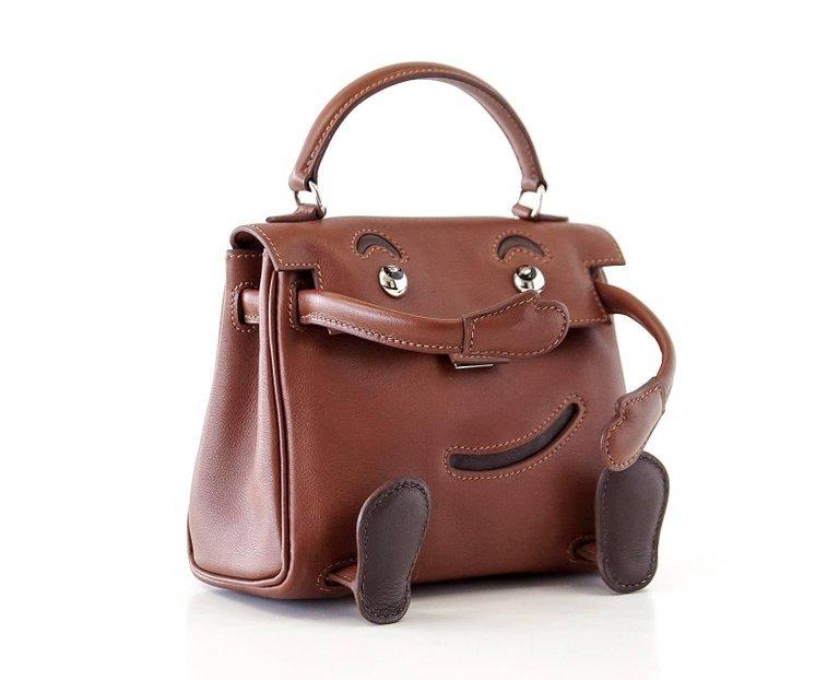 Hermes Kelly Doll Quelle Idole Rare Limited Edition Noisette Gulliver Leather - mightychic