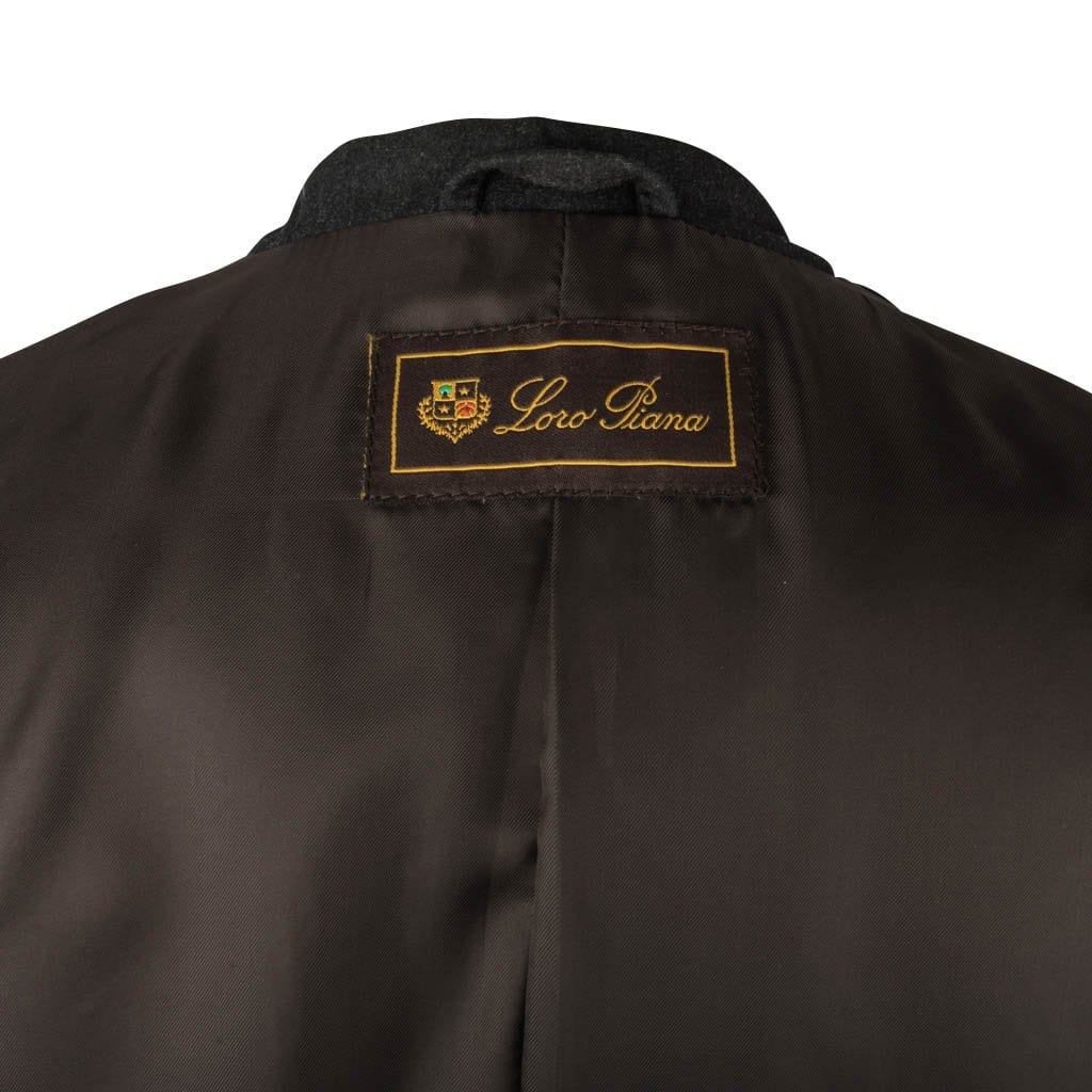 Loro Piana Jacket Dark Brown Leather Zip Front 44 / 8