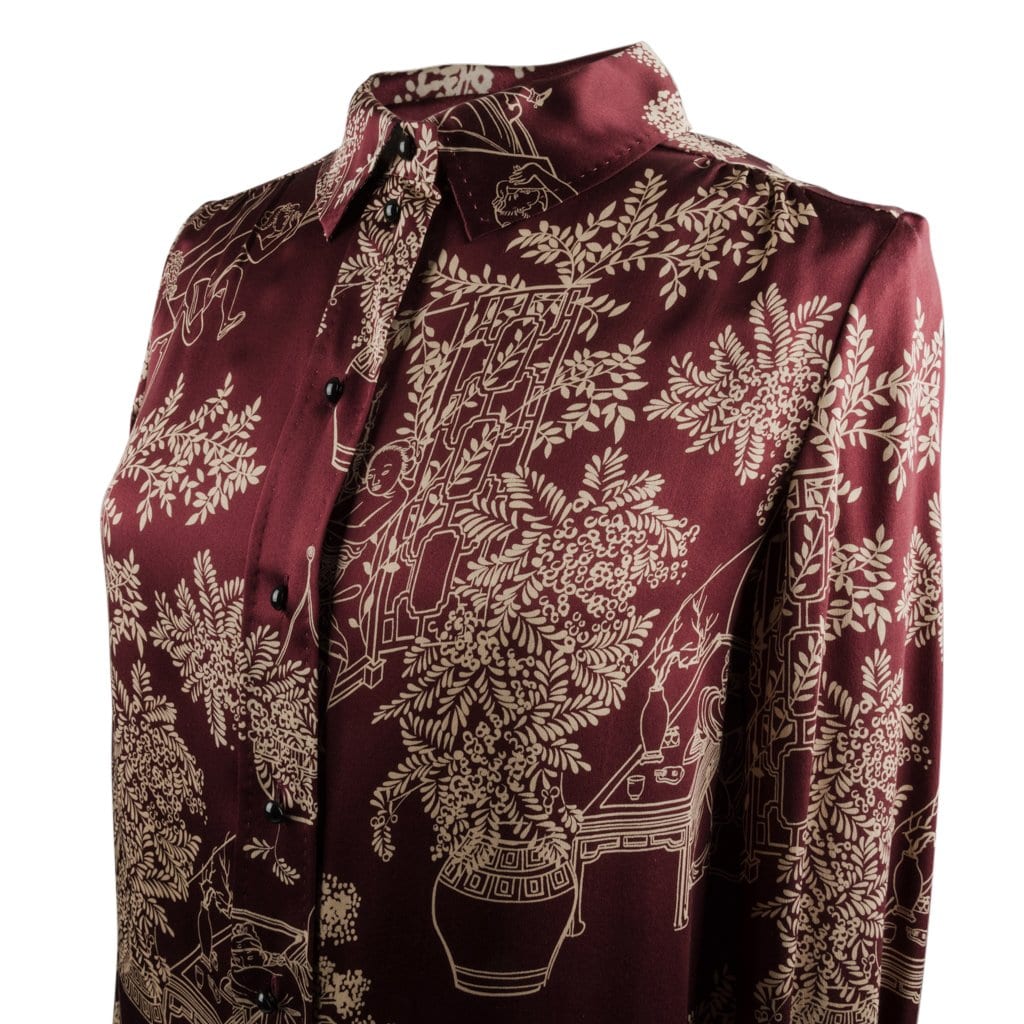 Louis Vuitton Floral Print Silk T-Shirt