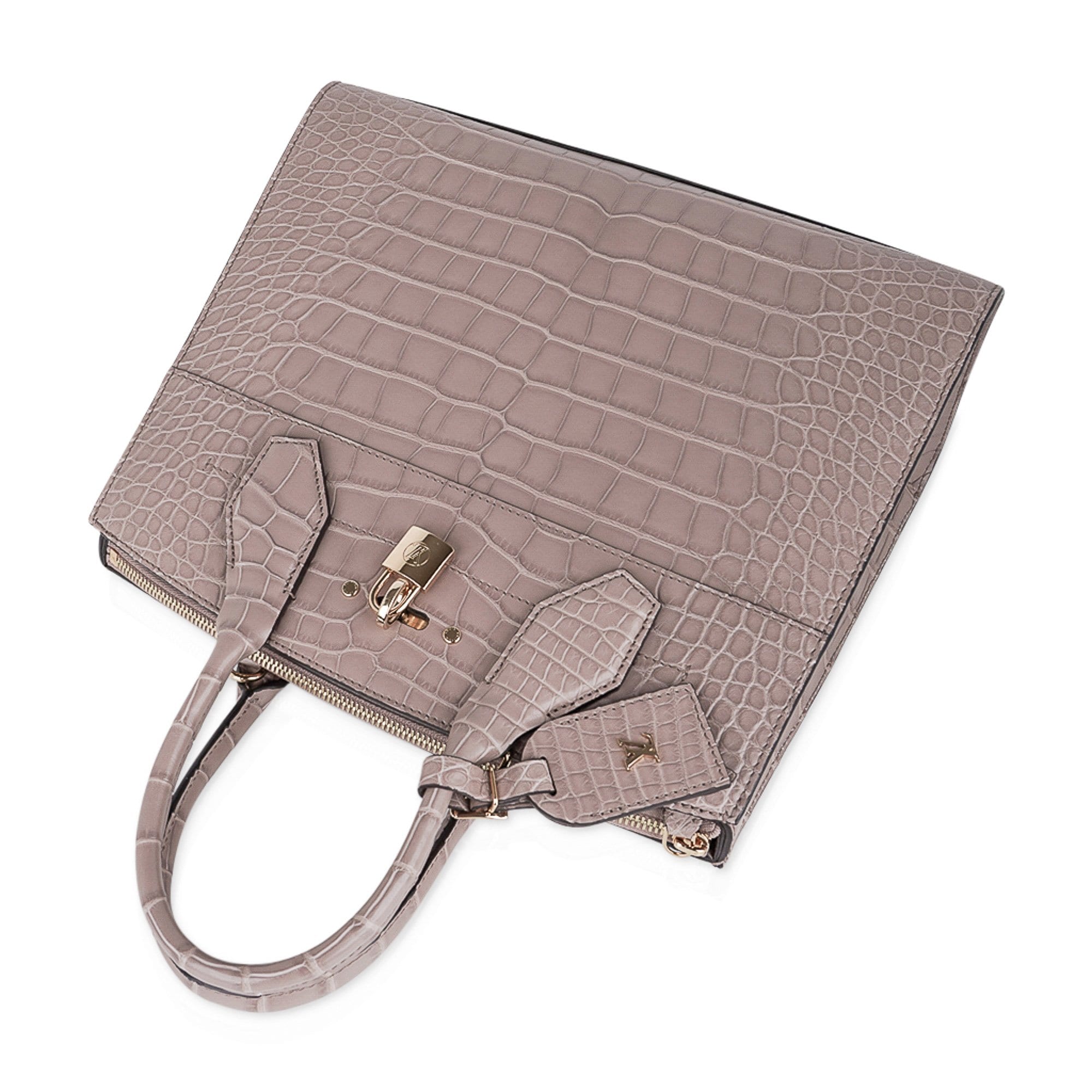 Louis Vuitton Limited Edition City Steamer Bag Taupe Matte Crocodile –  Mightychic