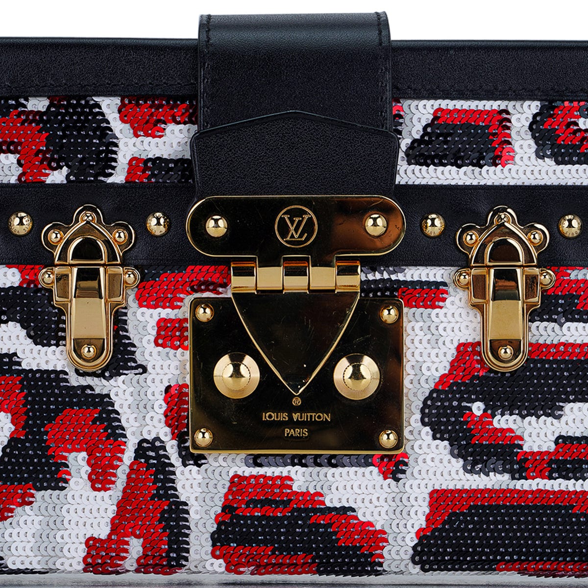 Louis Vuitton Petite Malle Paillettes Crossbody / Clutch Bag