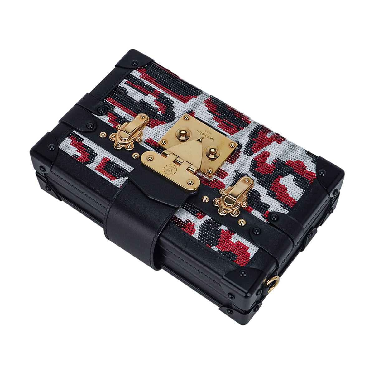 LV Mini Steamer Trunk Jewelry Gadget Accessory Box