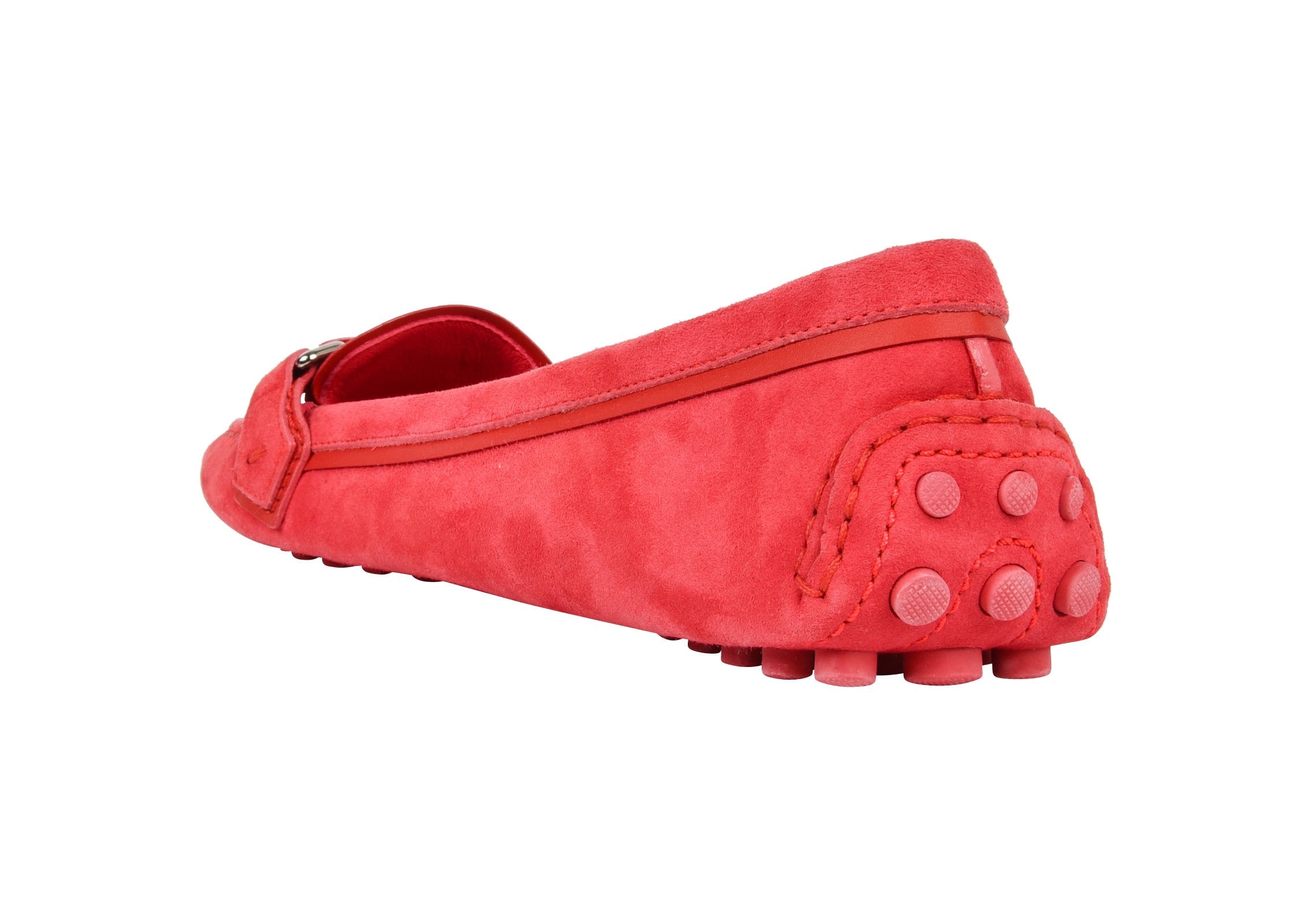 Louis Vuitton Shoe Pink Raspberry Suede Loafer / Driving Shoe 38.5 / 8.5 New - mightychic