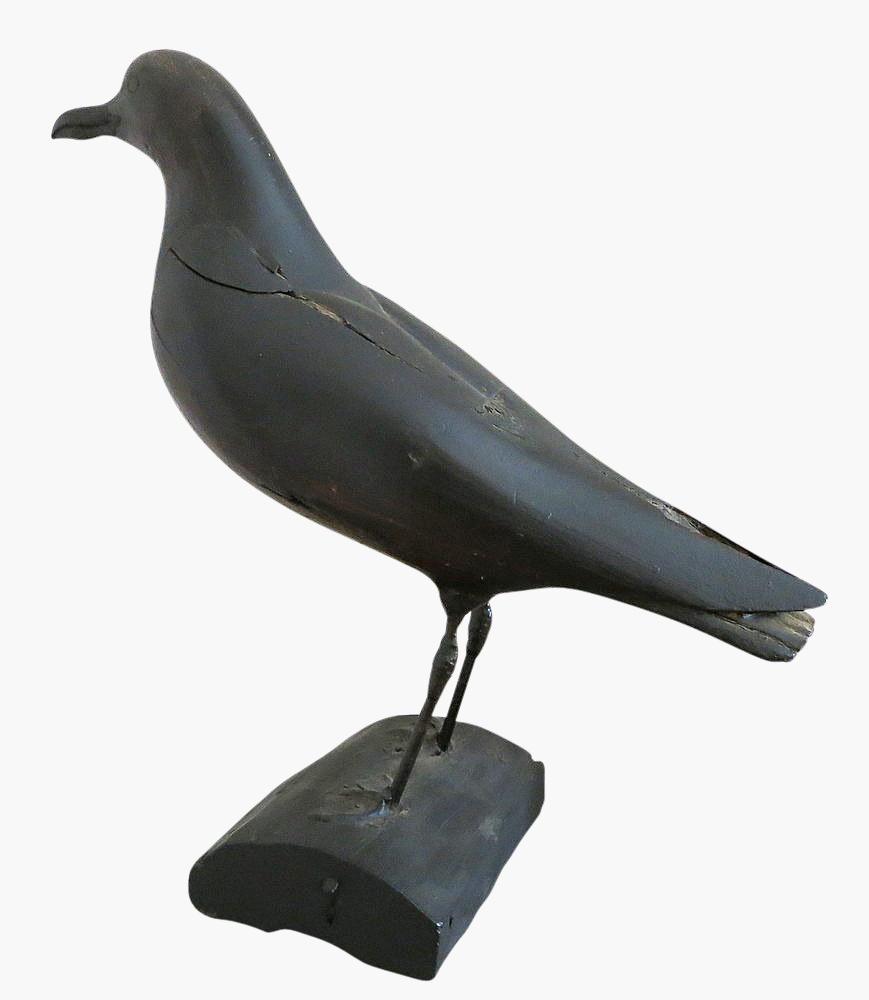 Early American Carved Seagull ca. 1890 Maine Carver - mightychic