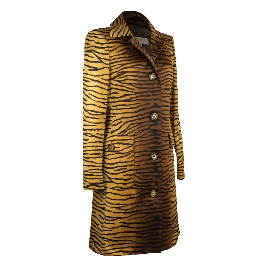 Copy of Michael Kors Coat Rich Golden Tiger Animal Print  8 - mightychic