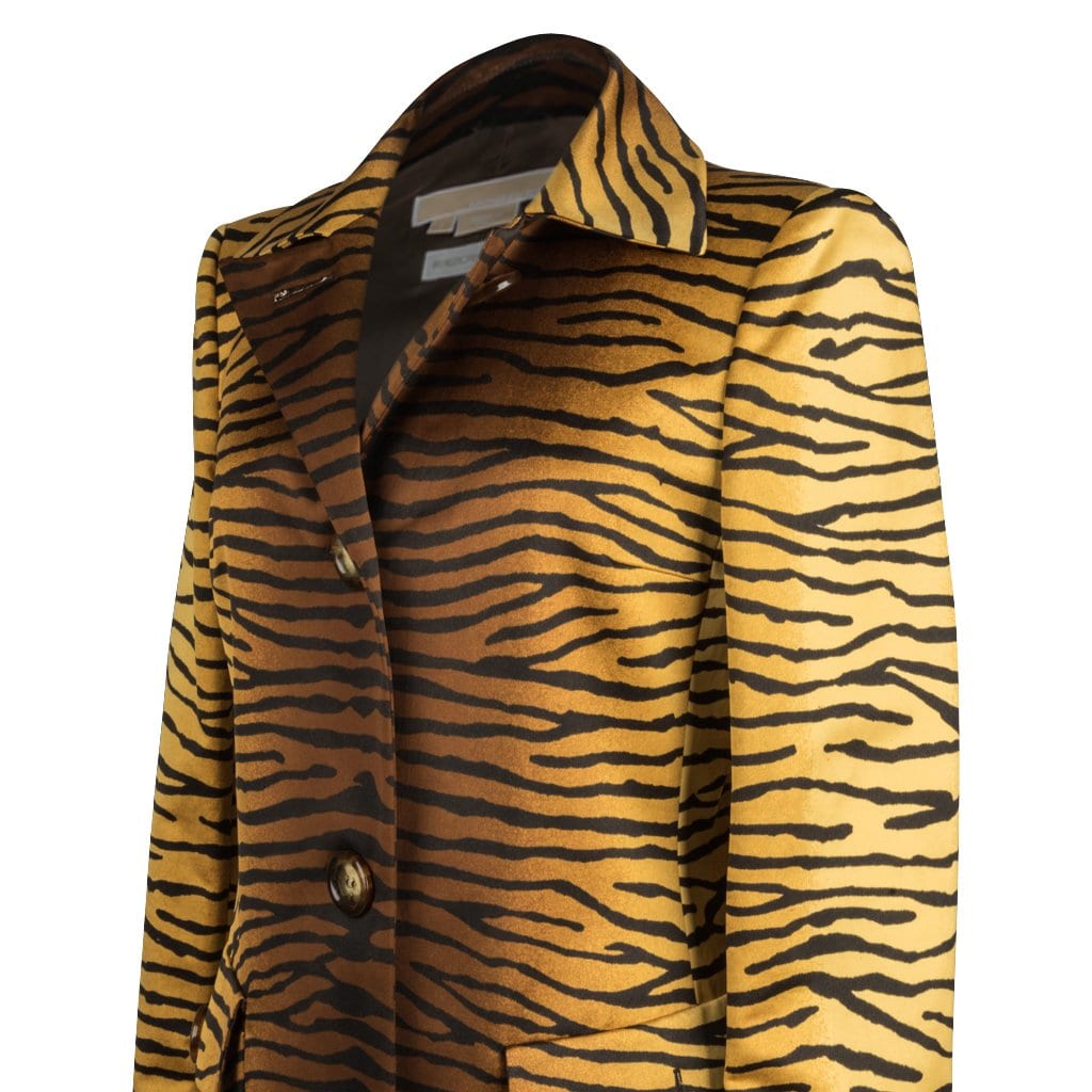 Copy of Michael Kors Coat Rich Golden Tiger Animal Print  8 - mightychic