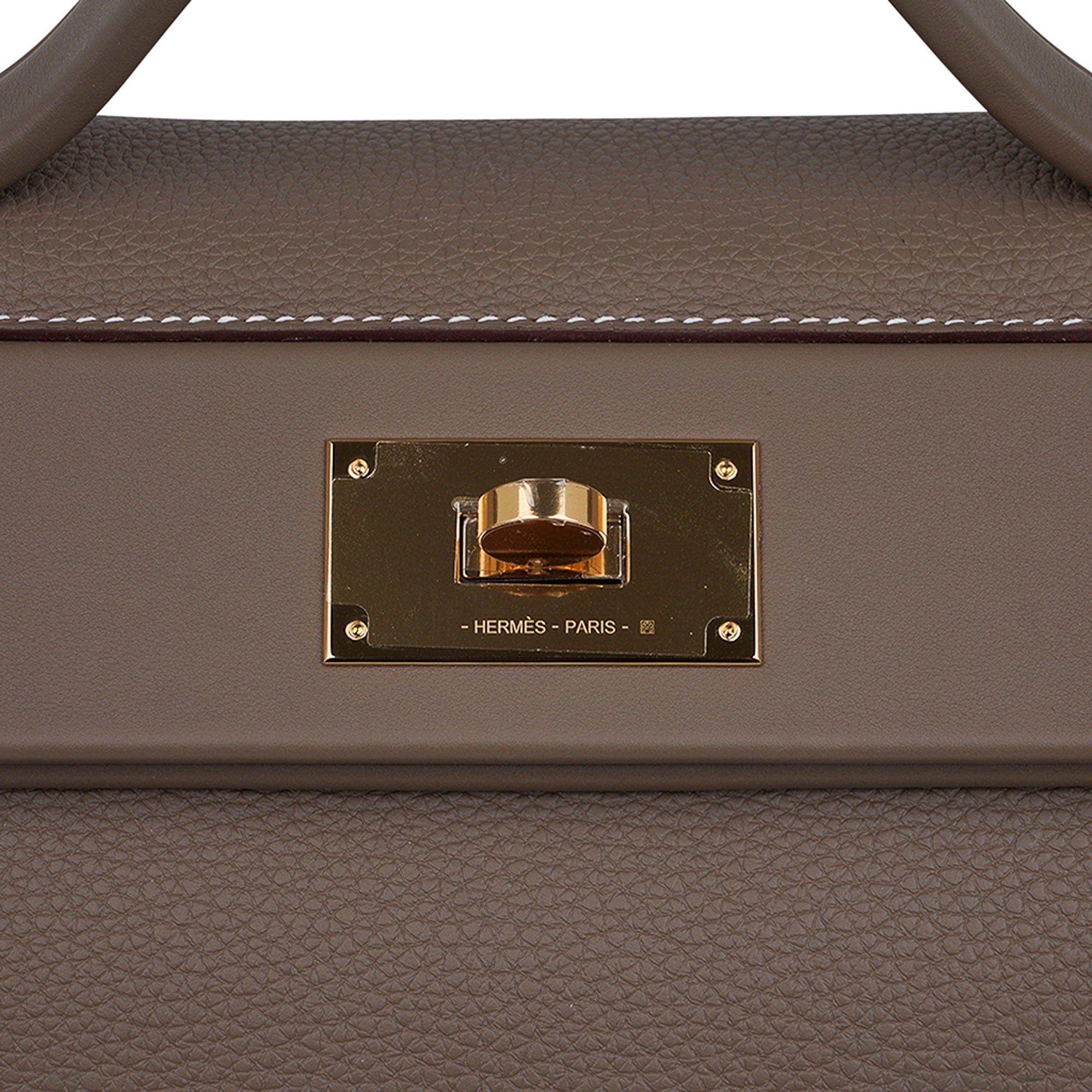 Hermès Hermès Herbag 39 Canvas Handbag-Fauve Etoupe Gold Hardware (Shoulder  bags)