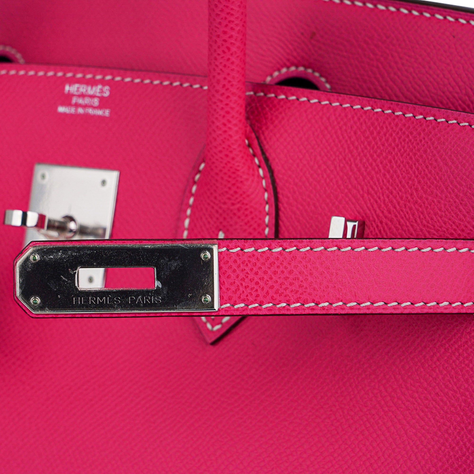 Hermes Birkin 30 Bag Rose Tyrien Candy Epsom Limited Edition
