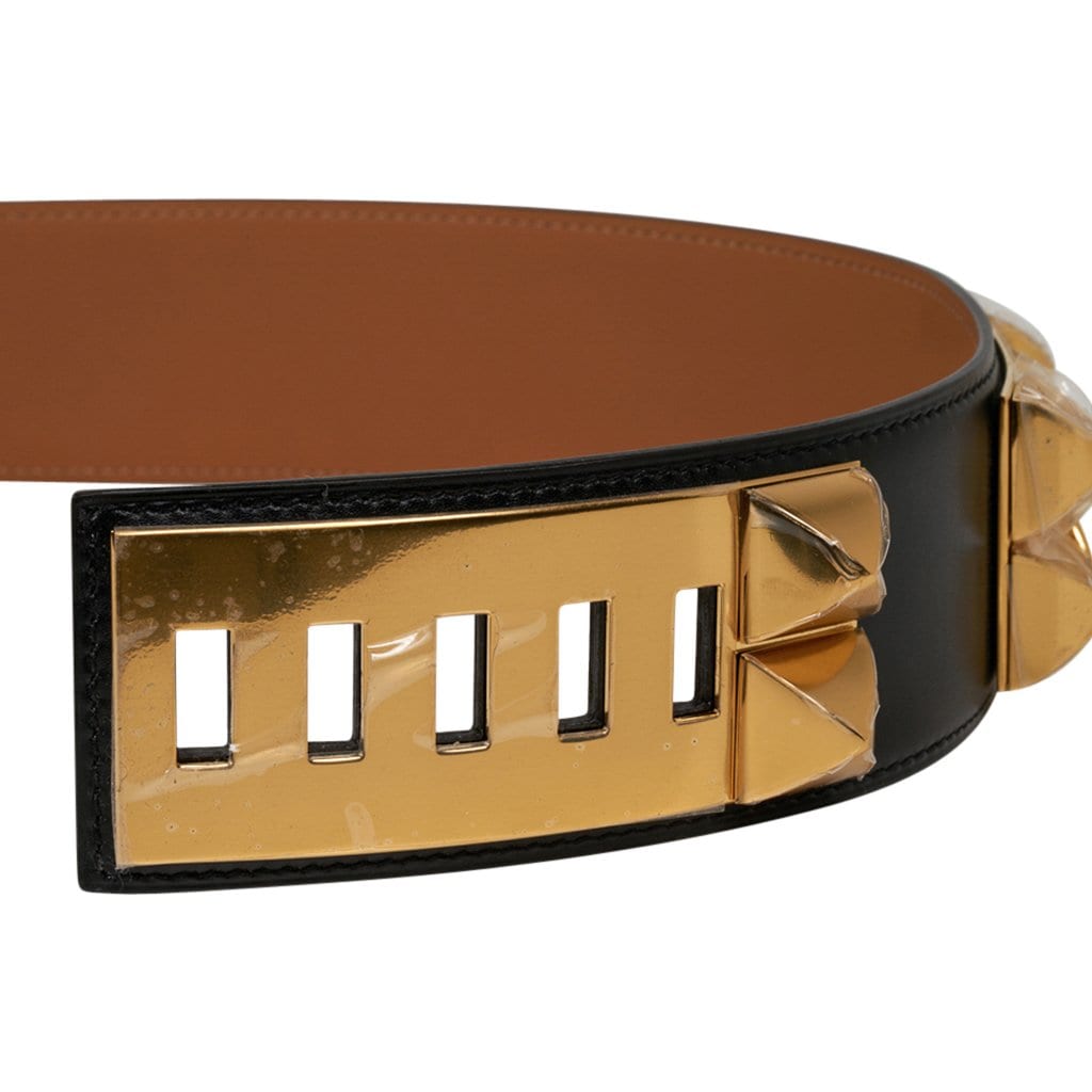 Hermes Collier De Chien 50 CDC Dark Brown Leather Belt