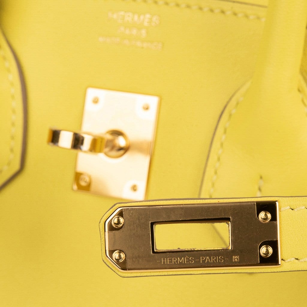 Hermes Birkin 25 in Lime Swift leather with Silver hardware — WISHLIST