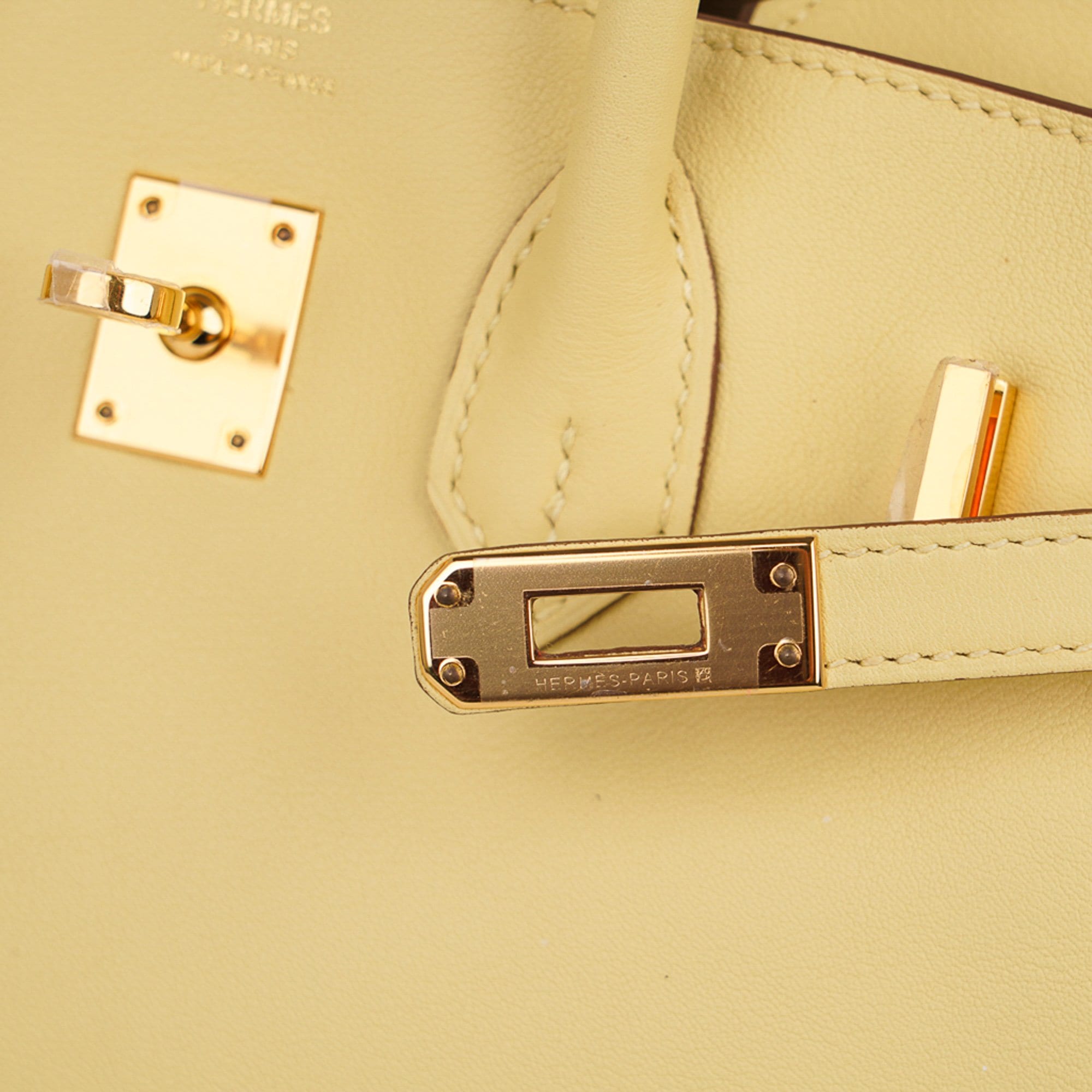 Hermes Craie 25cm Baby Birkin Bag Swift Gold Hardware Jewel at