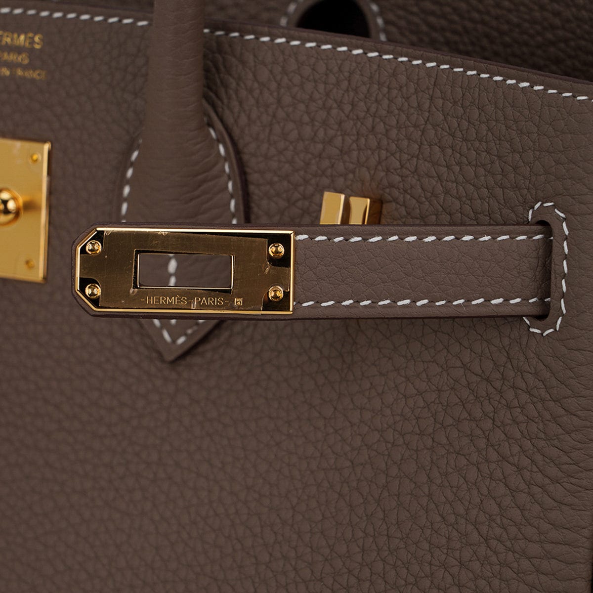 Hermes Birkin 25 Etoupe Epsom Gold Hardware #D - Vendome