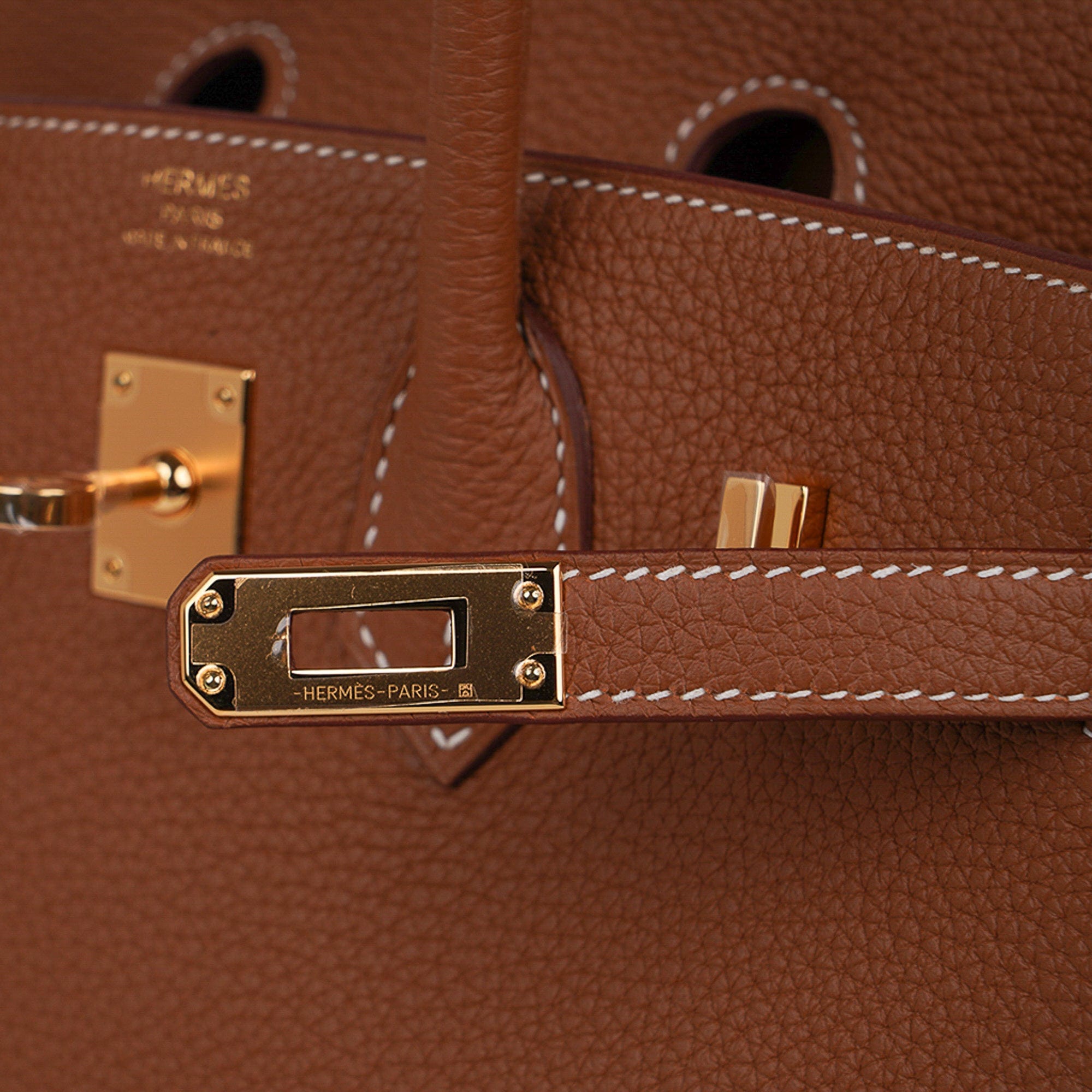 Hermes　Birkin bag 25　Chai　Togo leather　Gold hardware