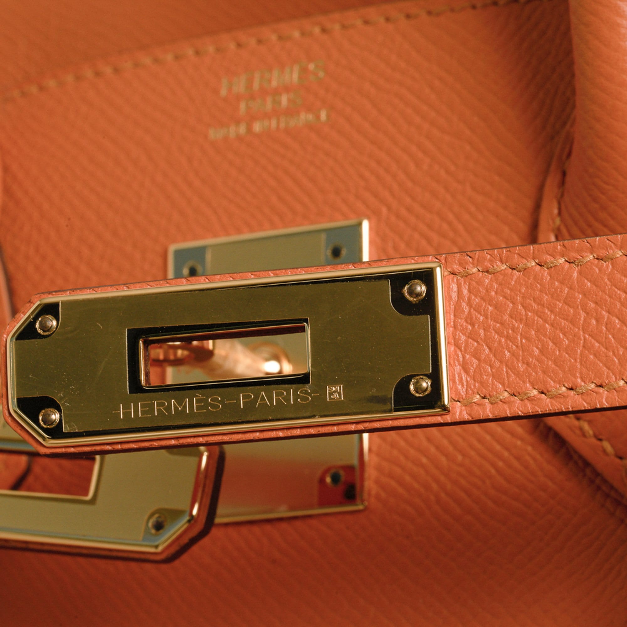 Hermes Birkin 30 Bag Capucine Gold Hardware Togo Leather New w/ Box –  Mightychic
