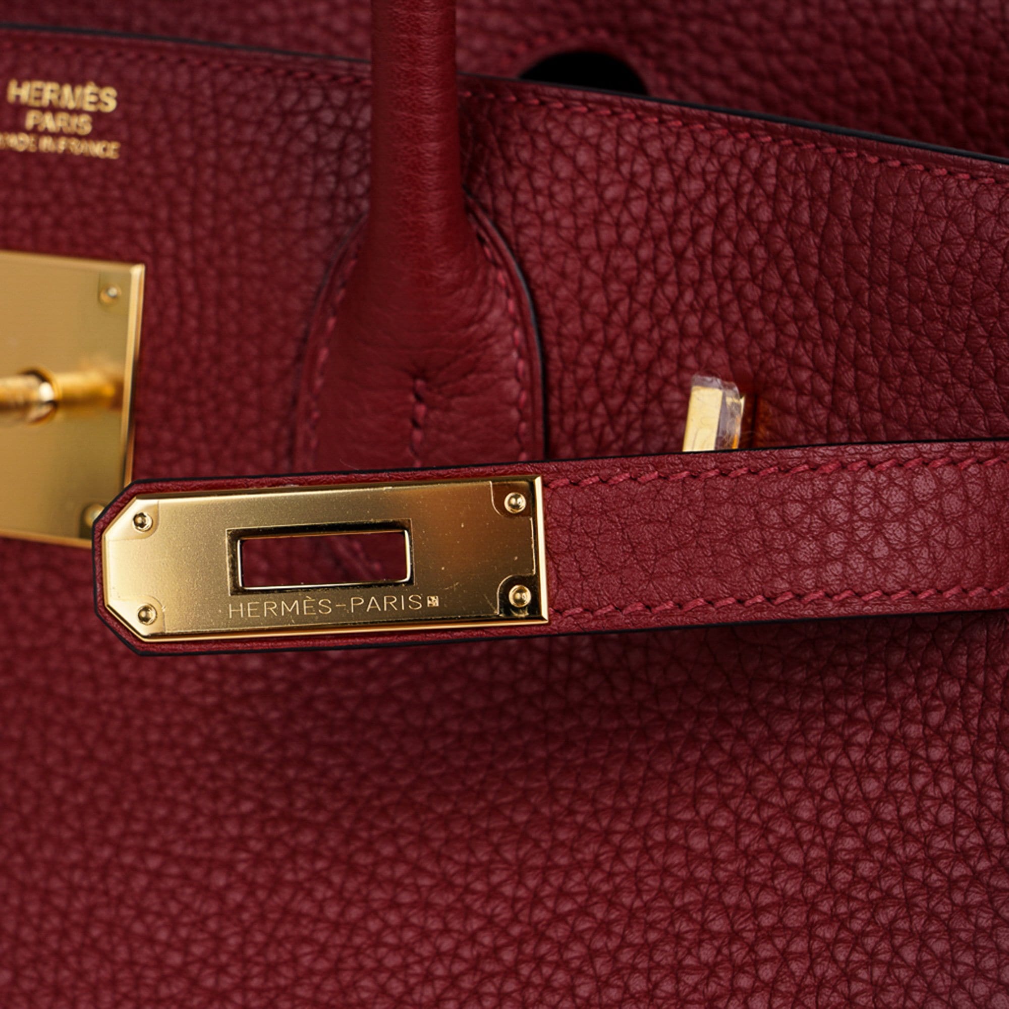 Hermes Birkin Sellier bag 30 Rouge grenat Epsom leather Gold hardware