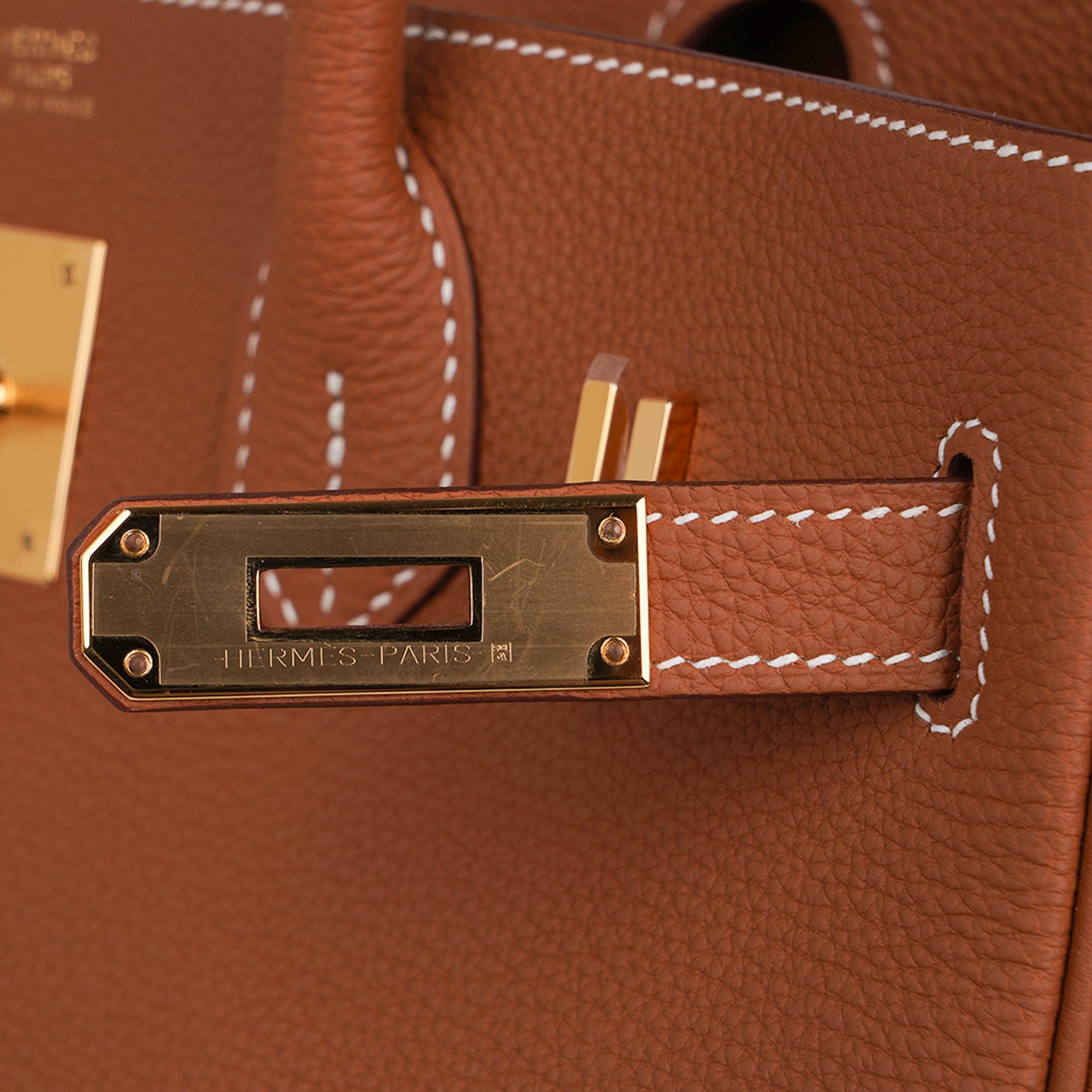 Hermès Birkin 30cm Veau Togo CC Gold 37 Leather Gold Hardware